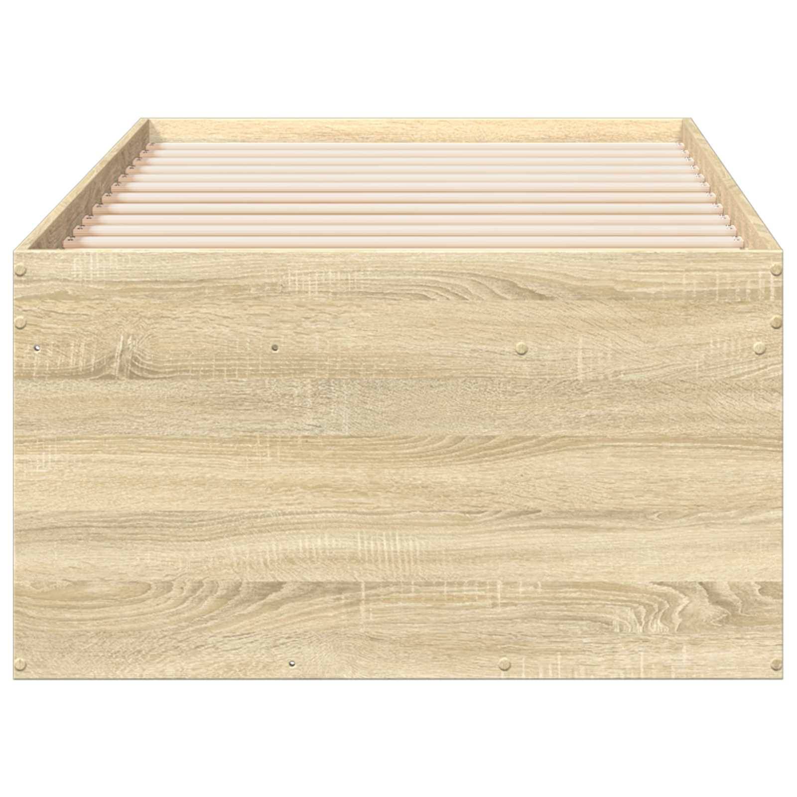 vidaXL Bettgestell mit Stauraum Sonoma-Eiche 80 x 200 cm Holzwerkstoff