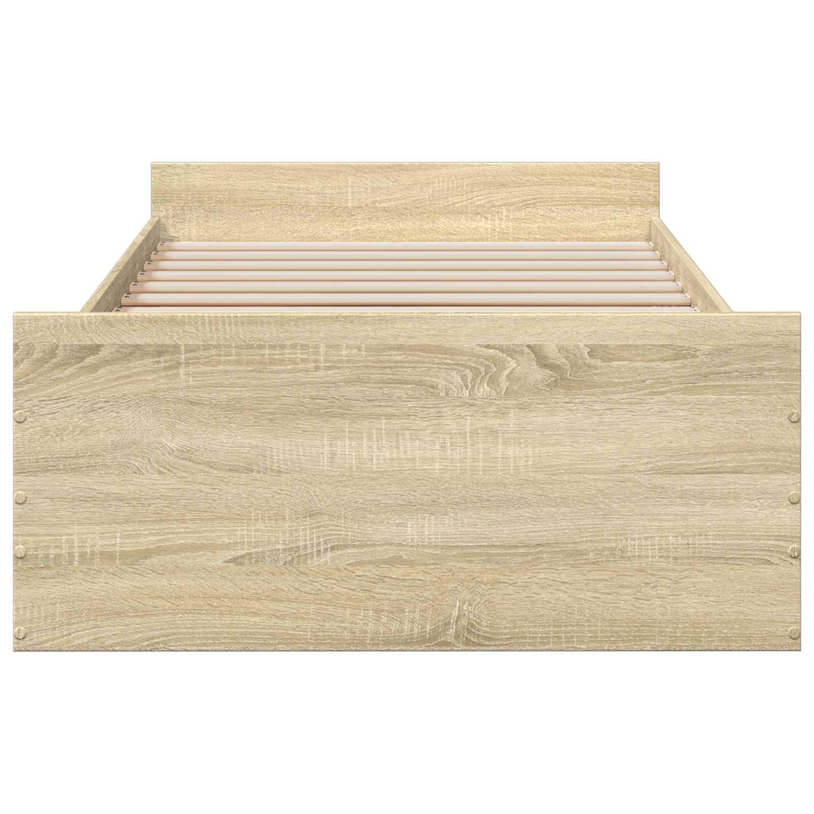 vidaXL Bettgestell mit Stauraum Sonoma-Eiche 80 x 200 cm Holzwerkstoff
