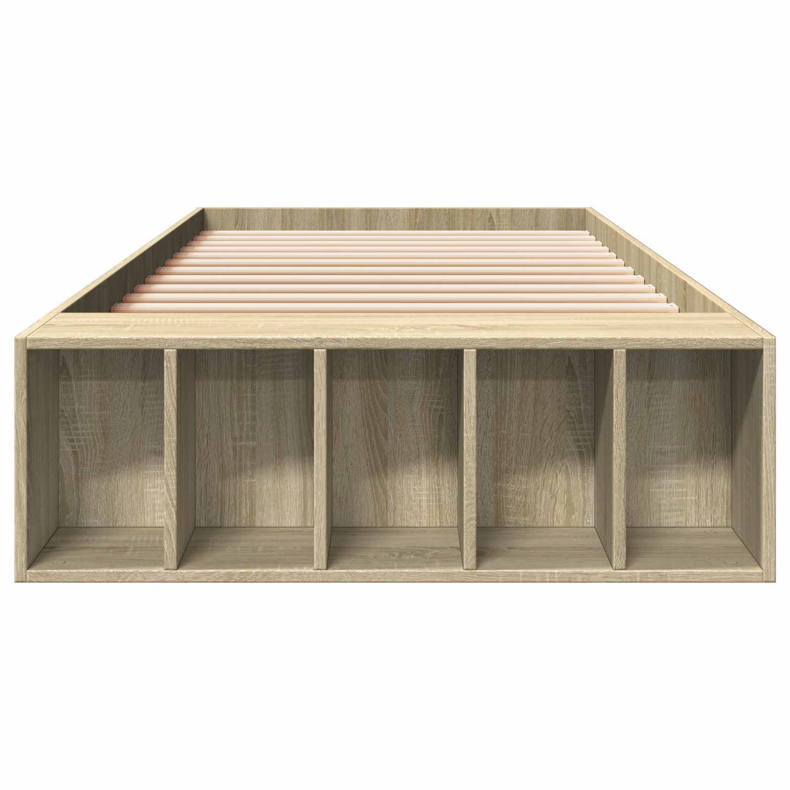vidaXL Bettgestell mit Stauraum Sonoma-Eiche 80 x 200 cm Holzwerkstoff