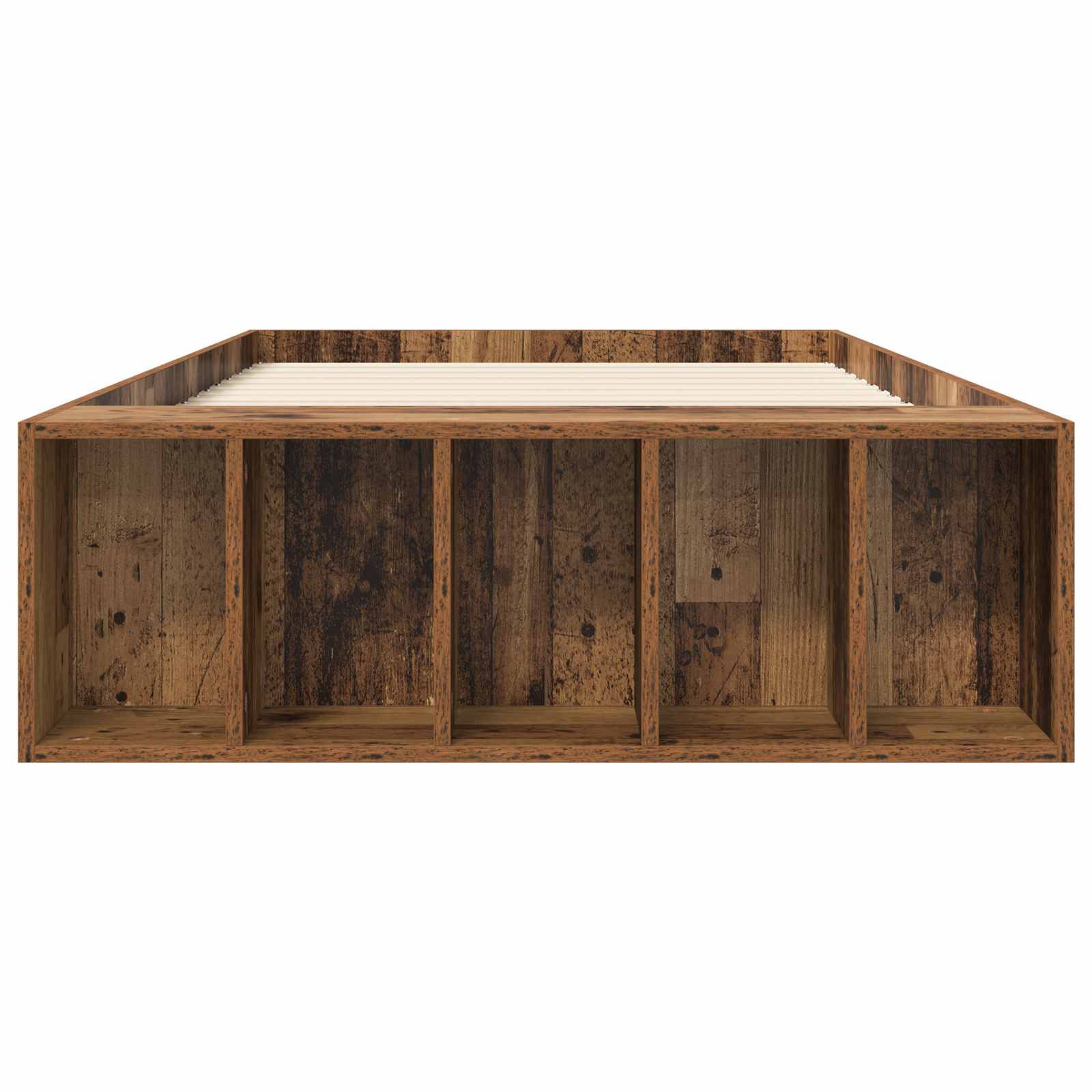 vidaXL Bettgestell mit Stauraum Altholz 80 x 200 cm Holzwerkstoff