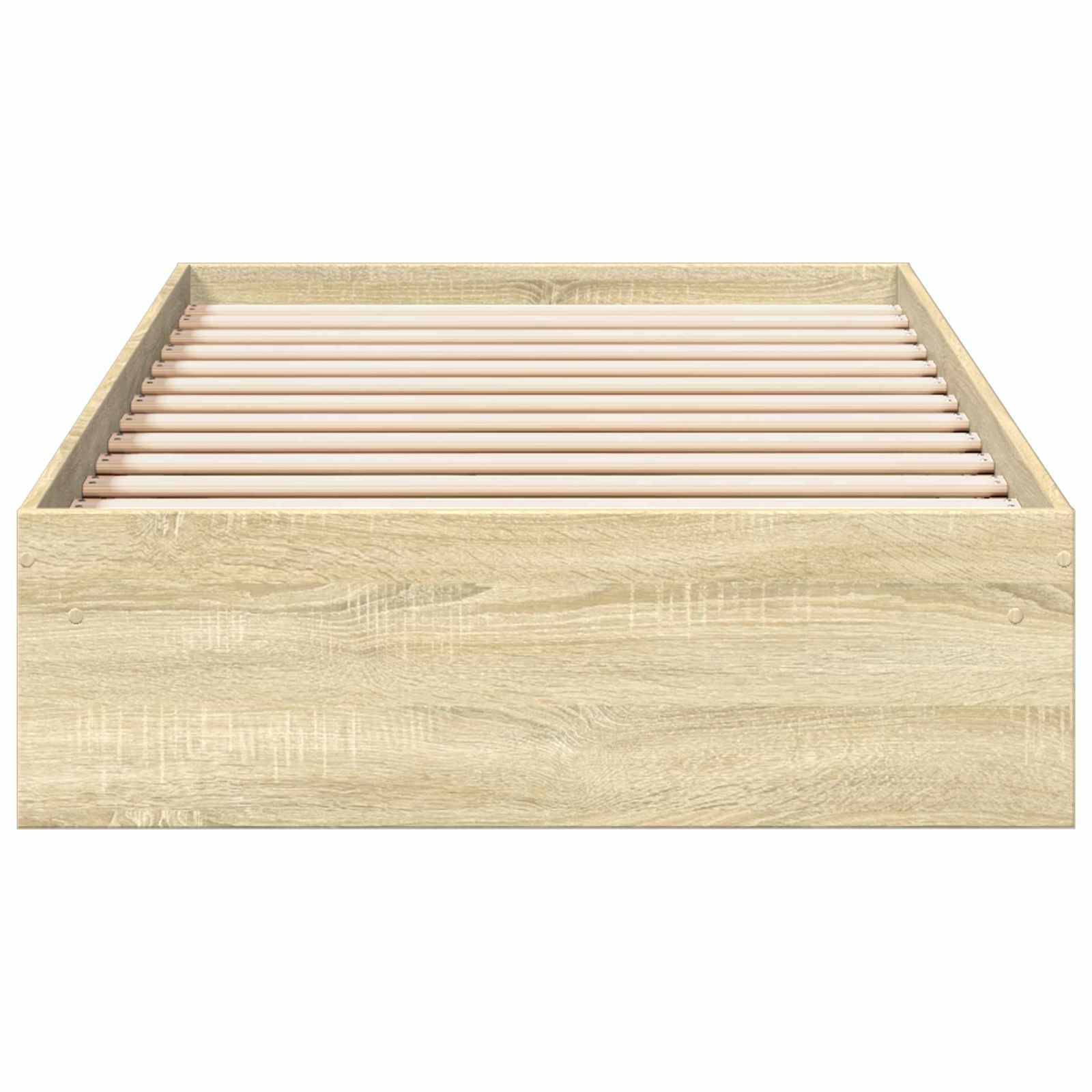 vidaXL Bettgestell mit Stauraum Sonoma-Eiche 80 x 200 cm Holzwerkstoff