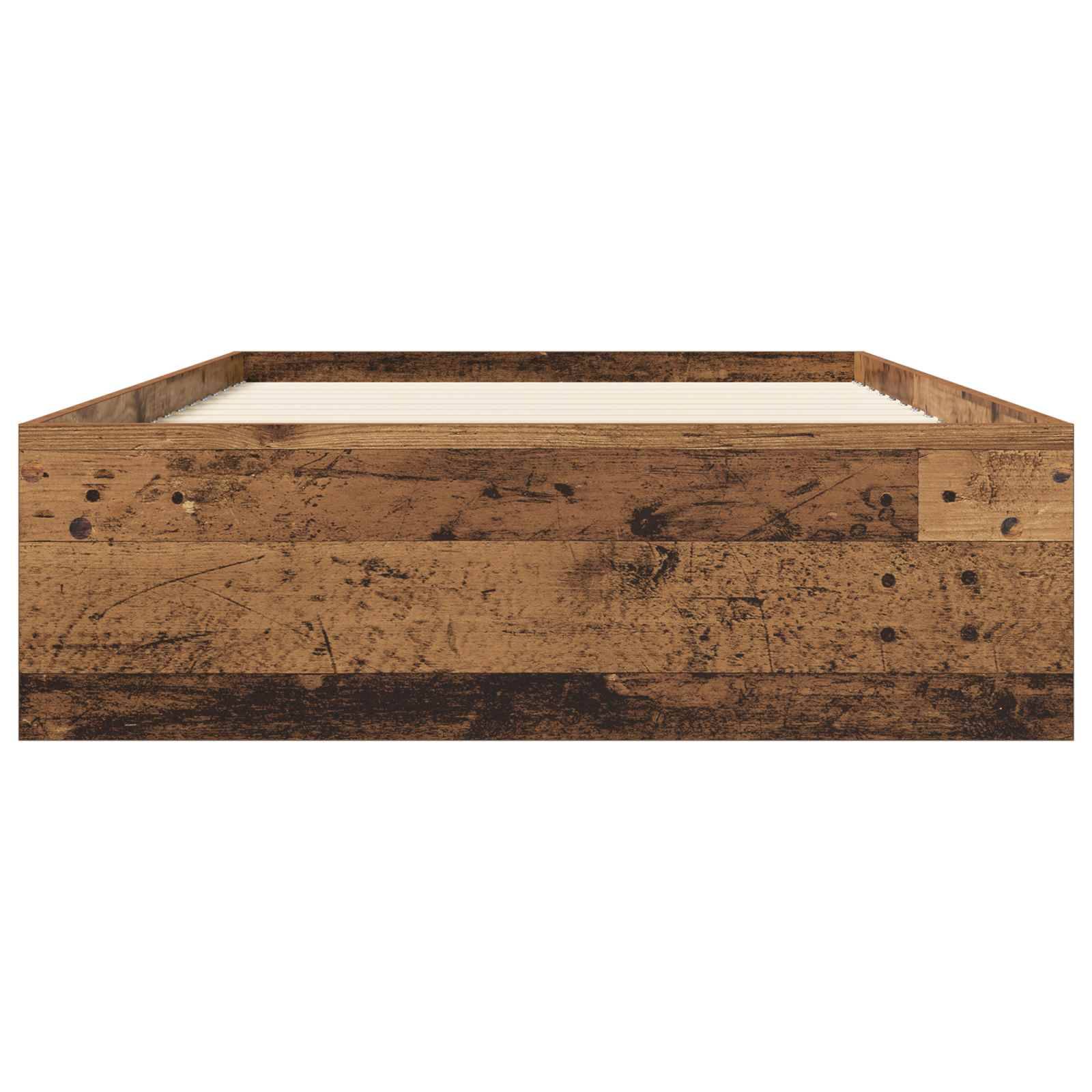 vidaXL Bettgestell mit Stauraum Altholz 80 x 200 cm Holzwerkstoff