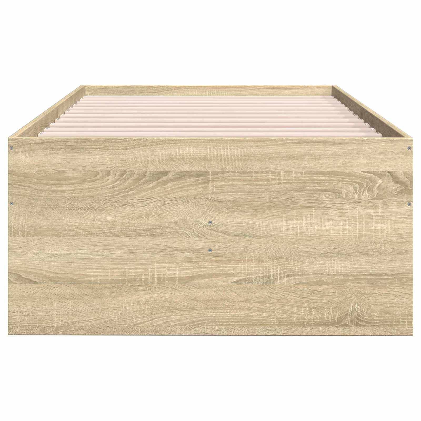 vidaXL Bettgestell mit Stauraum Sonoma-Eiche 80 x 200 cm Holzwerkstoff