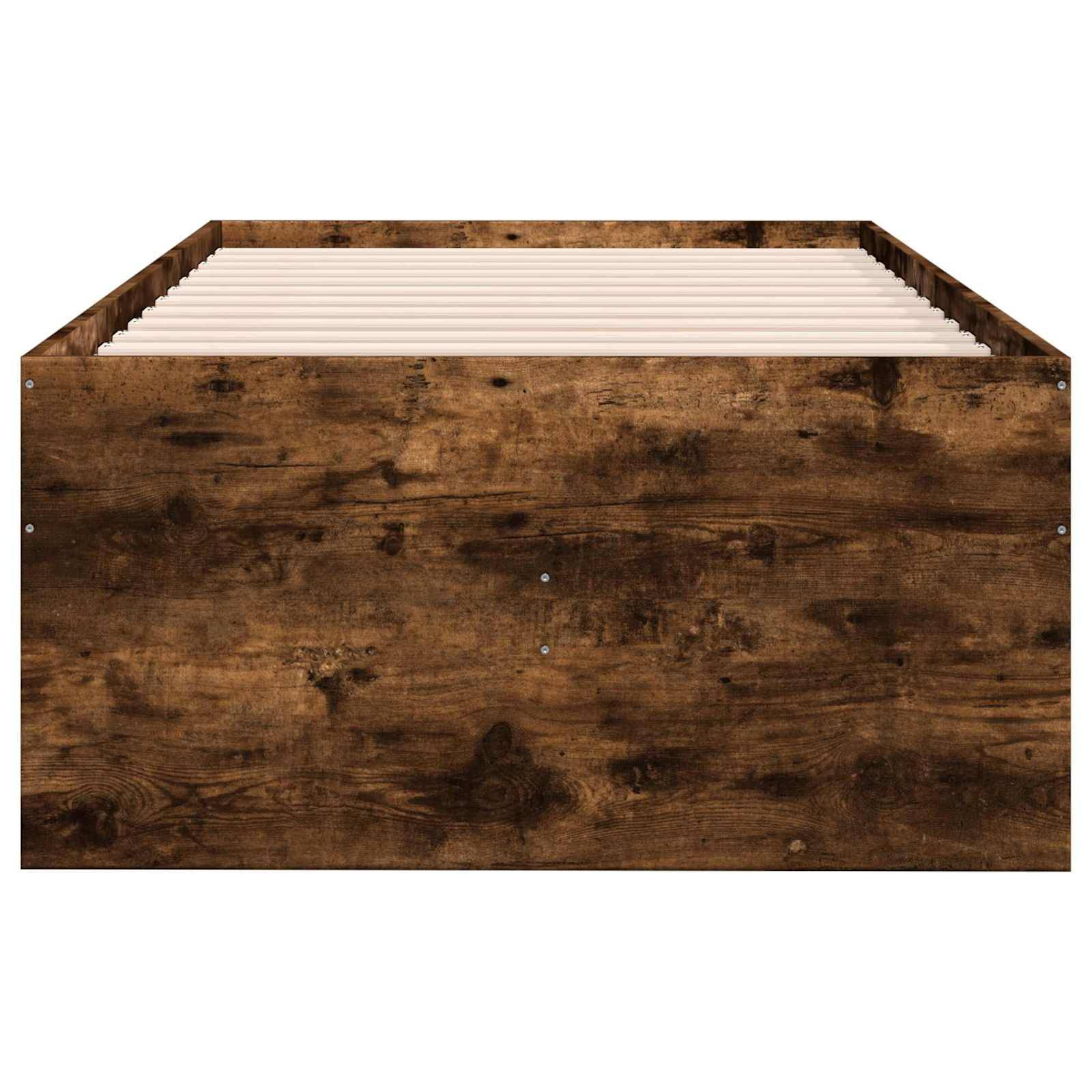 vidaXL Bettgestell mit Stauraum Geräucherte Eiche 80 x 200 cm