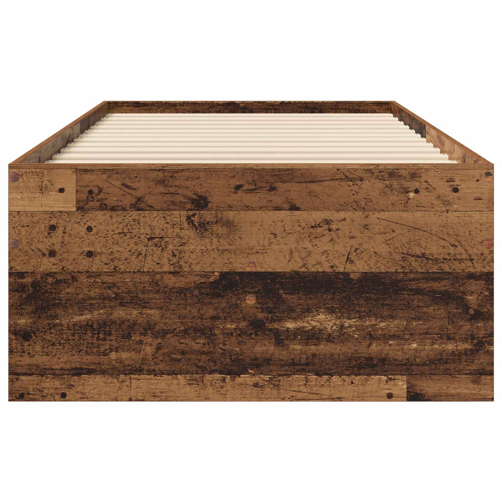 vidaXL Bettgestell mit Stauraum Altholz 80 x 200 cm Holzwerkstoff