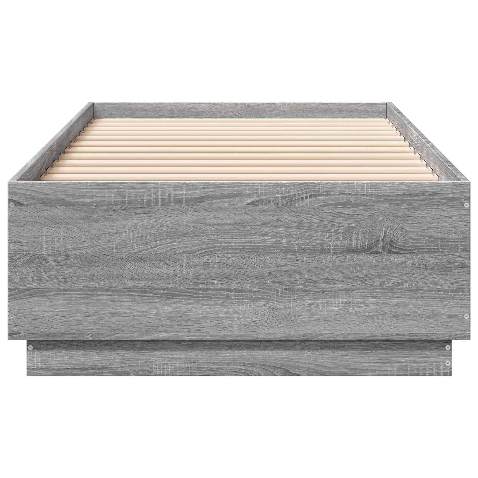 vidaXL Bettrahmen Grau Sonoma 80 x 200 cm Holzwerkstoff