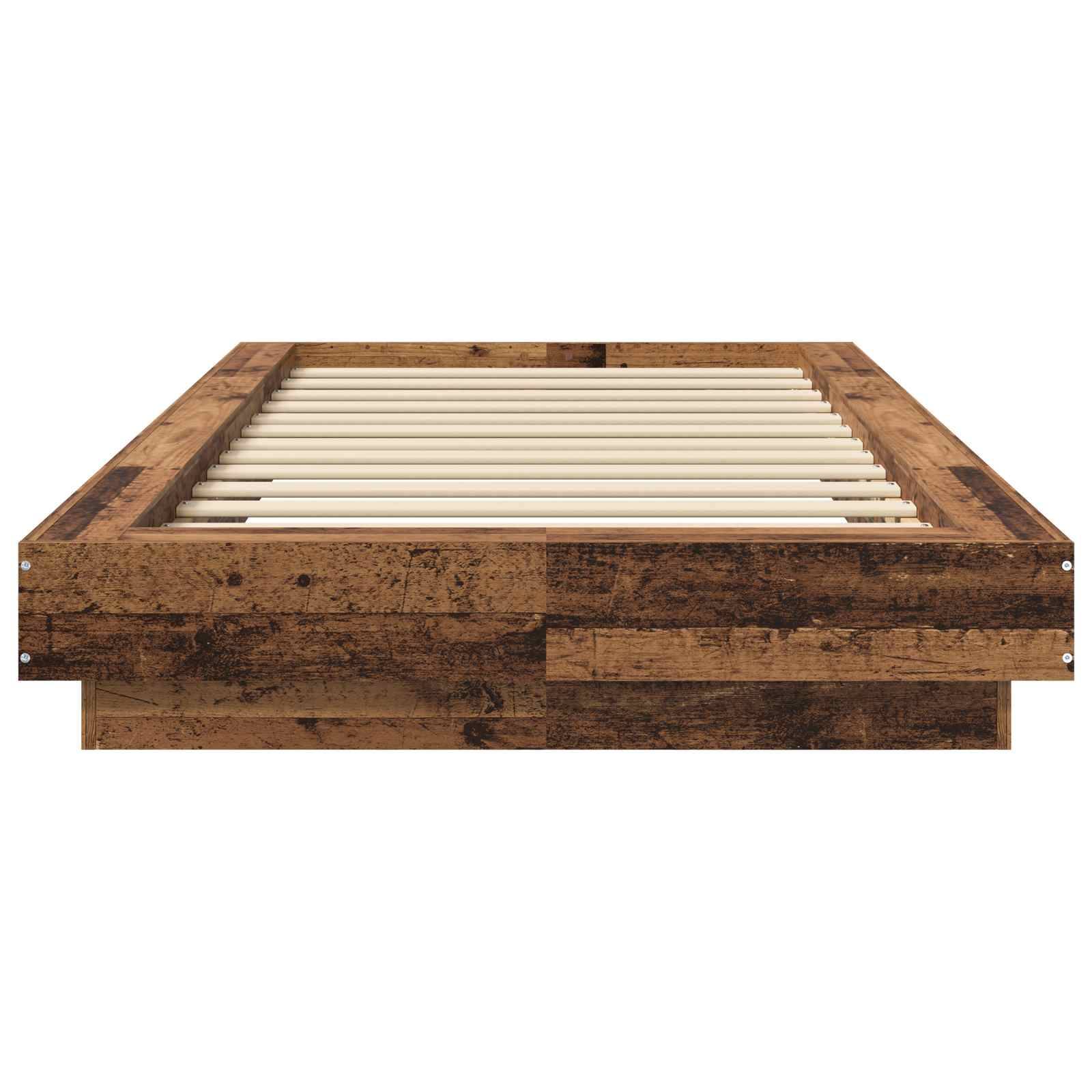 vidaXL Bodenbettgestell Altholz 80 x 210 cm Holzwerkstoff