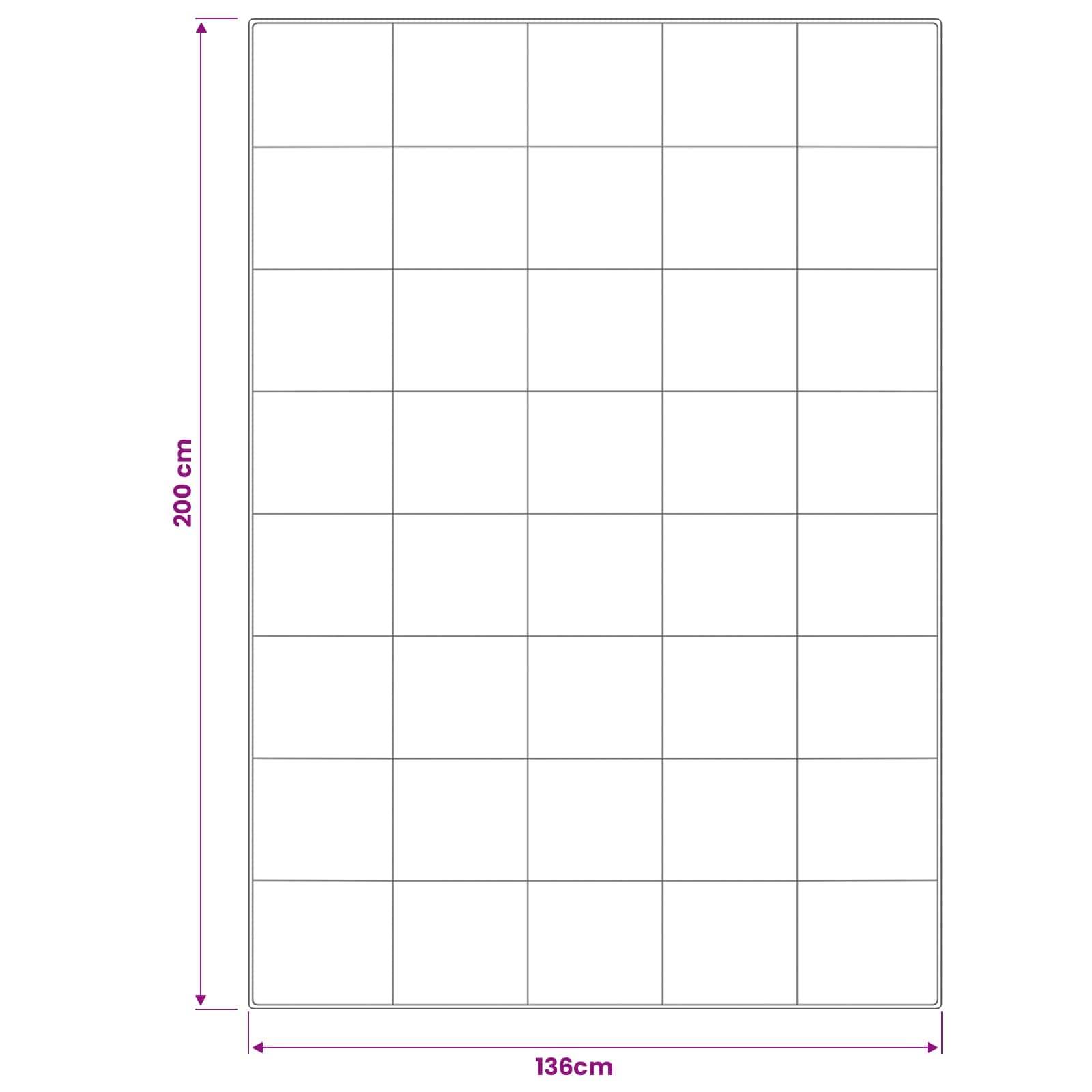 vidaXL Bettdecke und Kissen Set 2 pcs 137x200 cm 4 Jahreszeiten Wolle