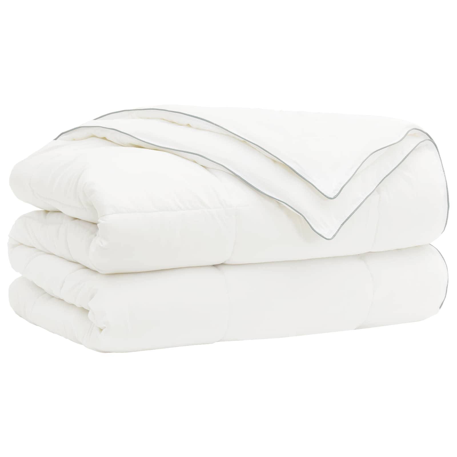 vidaXL Bettdecke TRIER 155x220cm 4 Jahreszeiten 140+220GSM Weiß