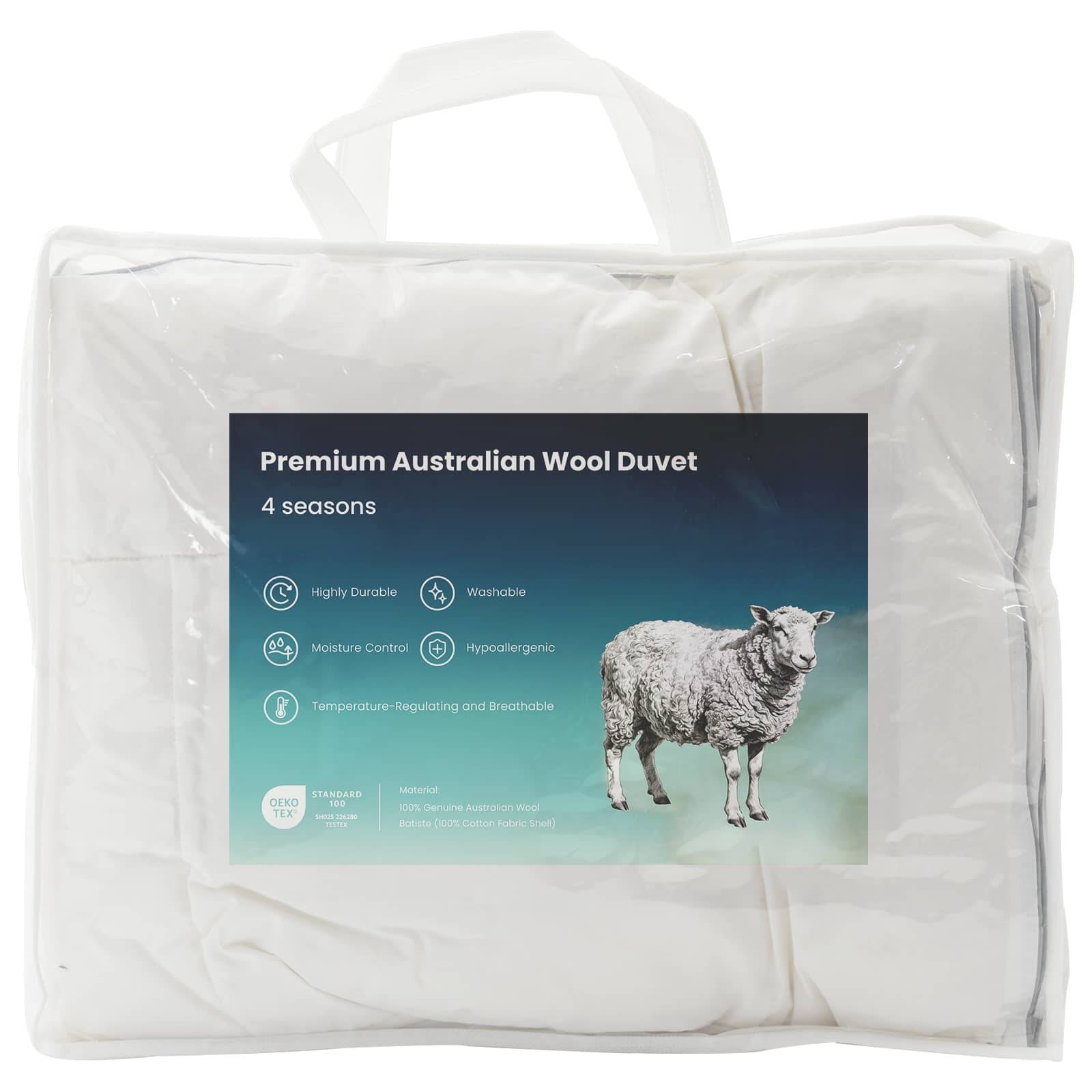 vidaXL Bettdecke TRIER 220x240cm 4 Jahreszeiten 140+220GSM Weiß