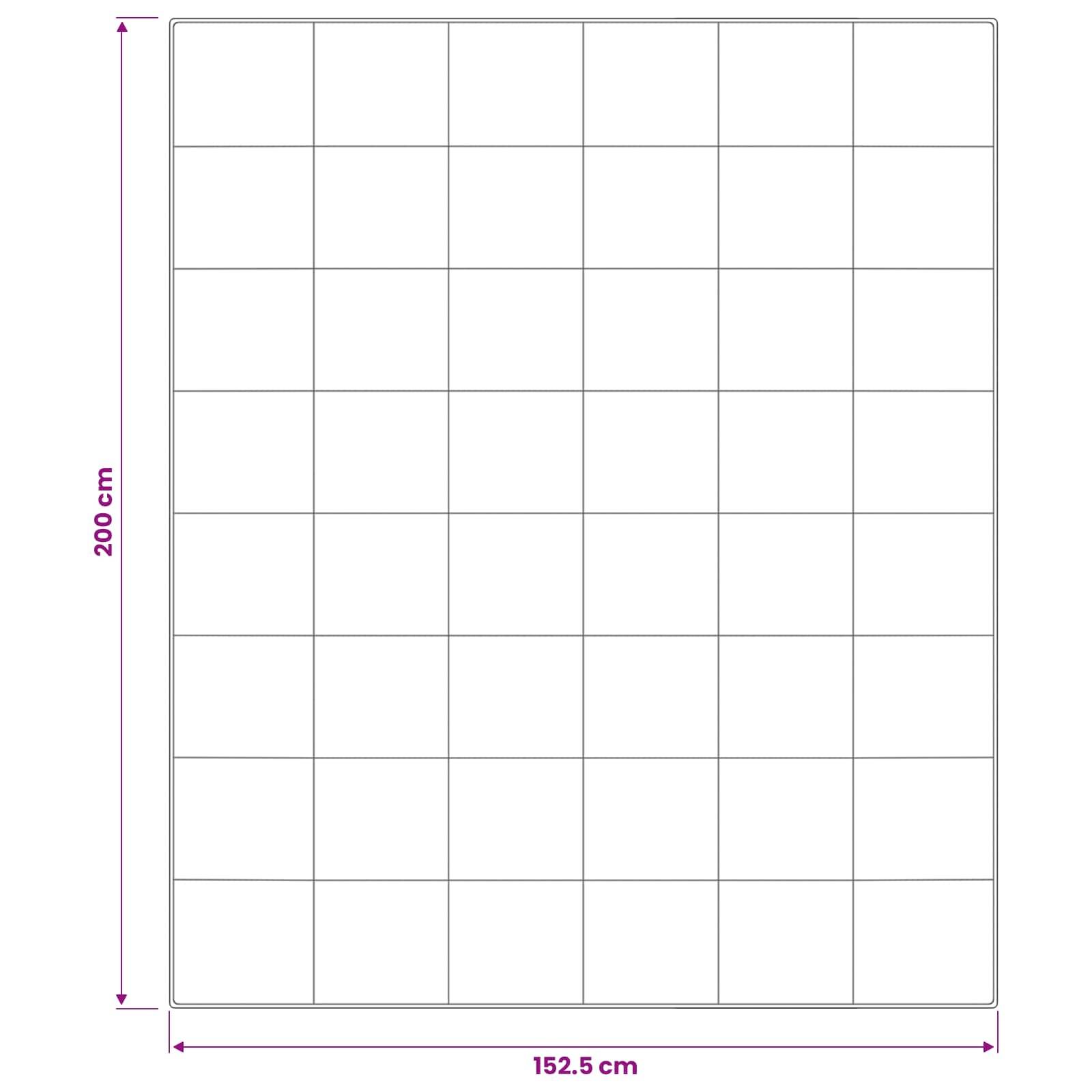 vidaXL Bettdecke 155x200 cm 4 Jahreszeiten 200+300 GSM Weiß