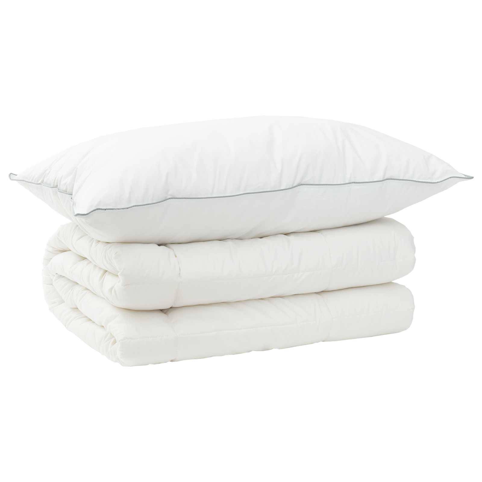 vidaXL Bettdecke und Kissen Set 2 pcs 150x200 cm 4 Jahreszeiten Wolle
