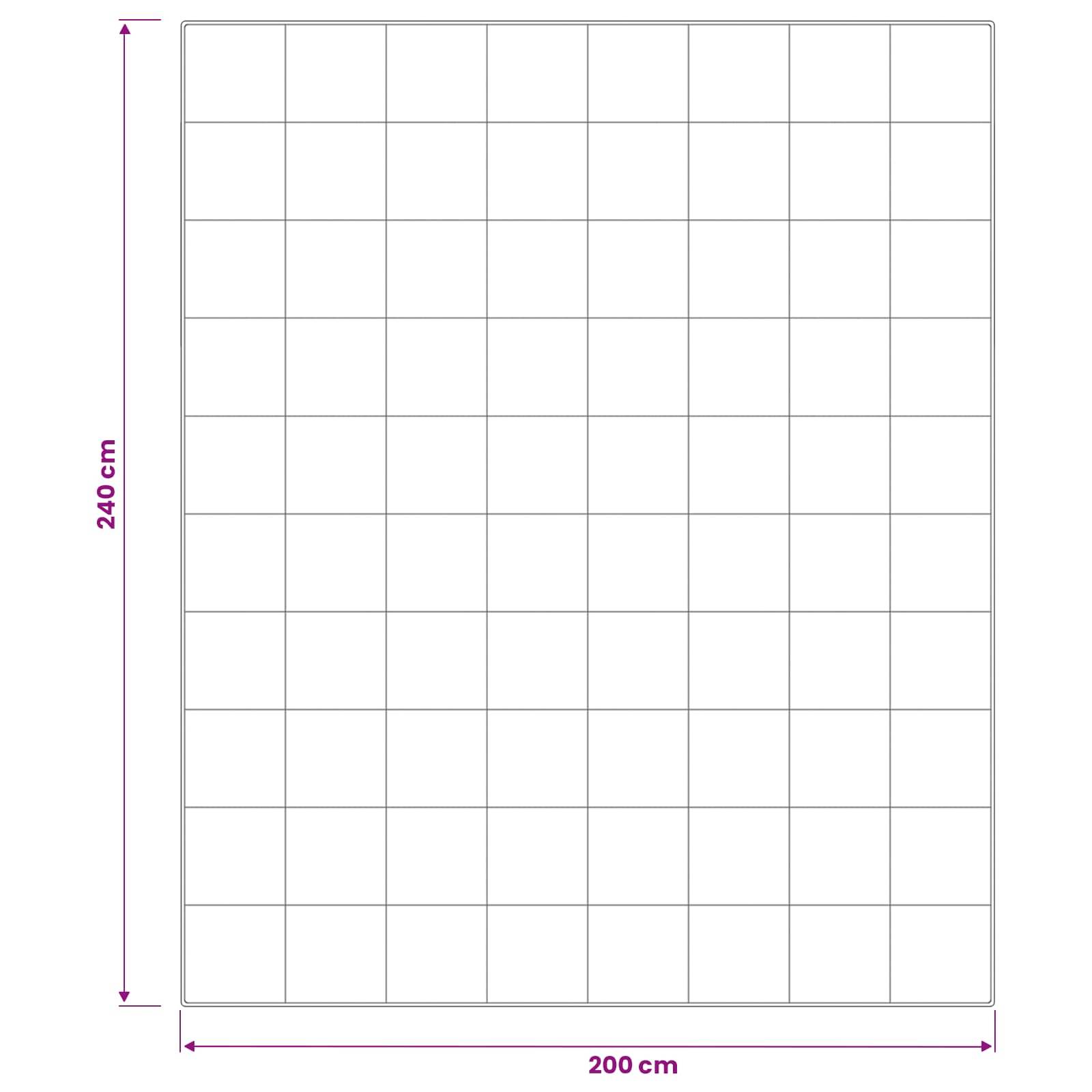 vidaXL Bettdecke und Kissen Set 3 pcs 200 x 240 cm 4 Jahreszeiten Weiß