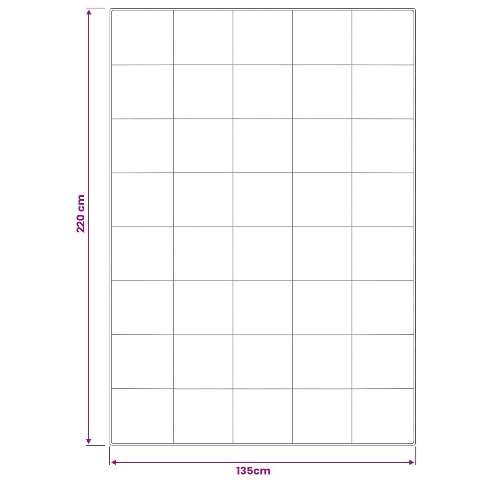 vidaXL Bettdecke und Kissen Set 3 pcs 135 x 220 cm 4 Jahreszeiten Weiß