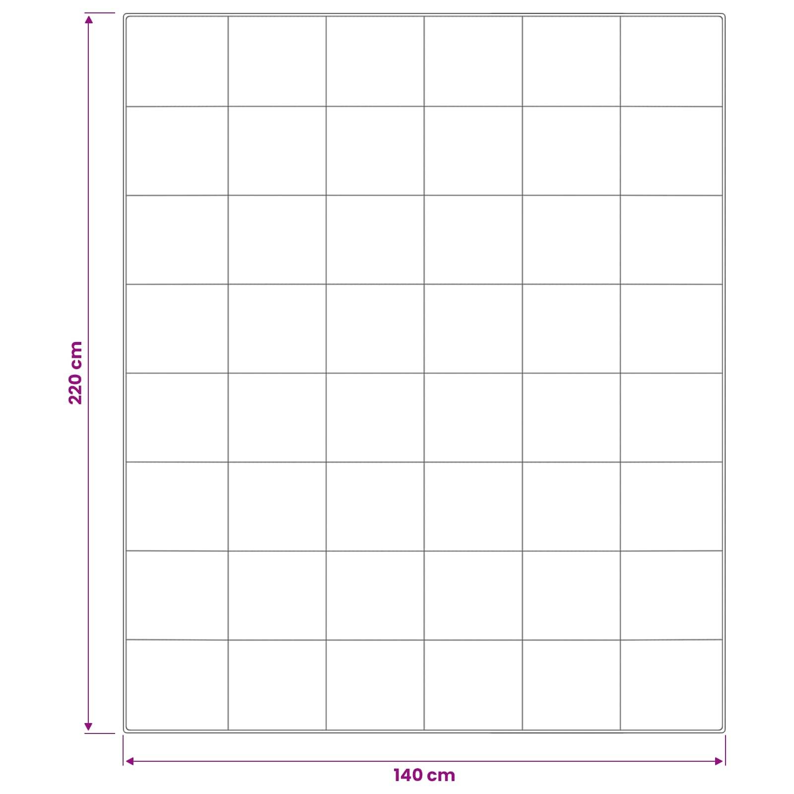 vidaXL Bettdecke und Kissen Set 3 pcs 140x220 cm Winter 450 GSM Wolle