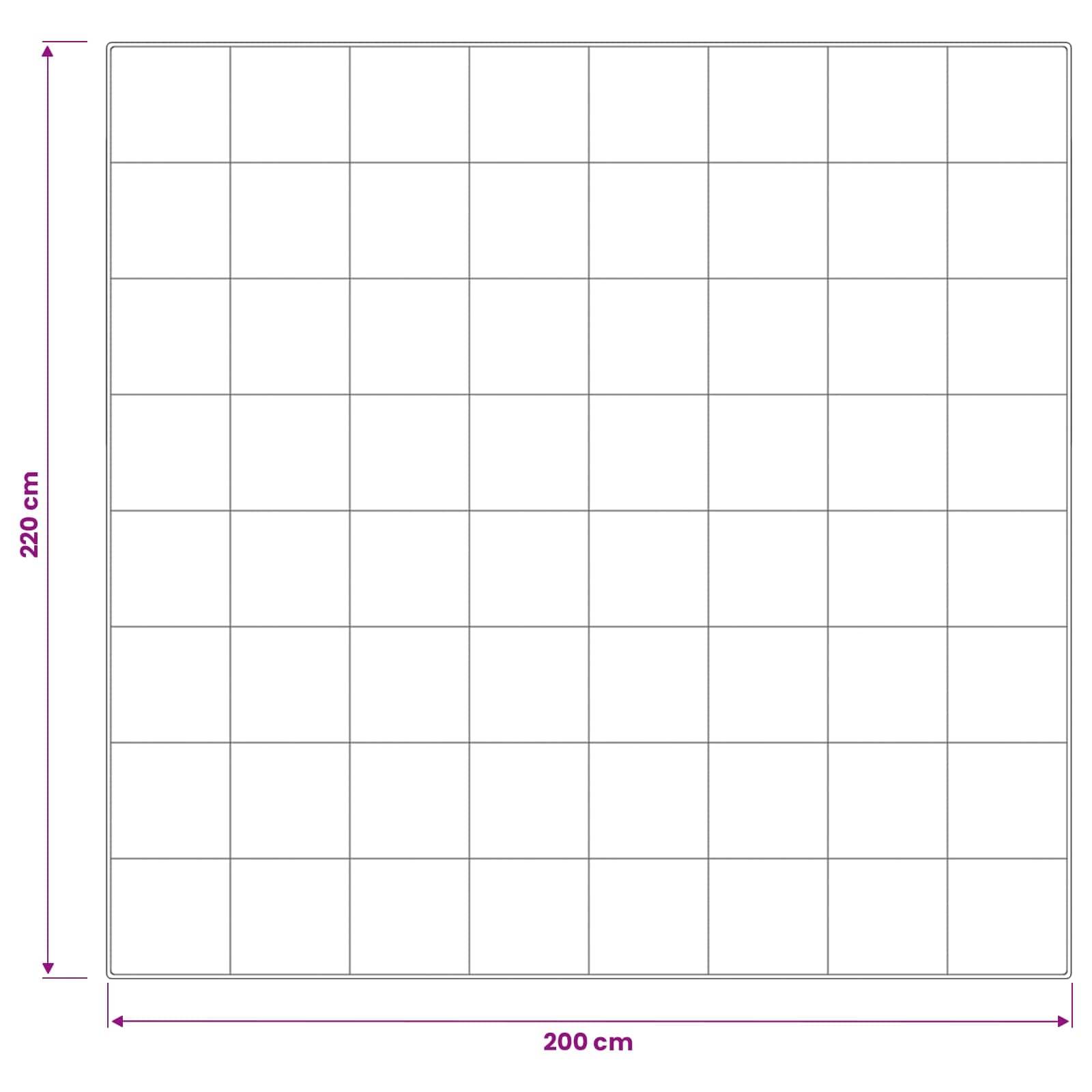 vidaXL Bettdecke und Kissen Set 3 pcs 200x220 cm 4 Jahreszeiten Wolle