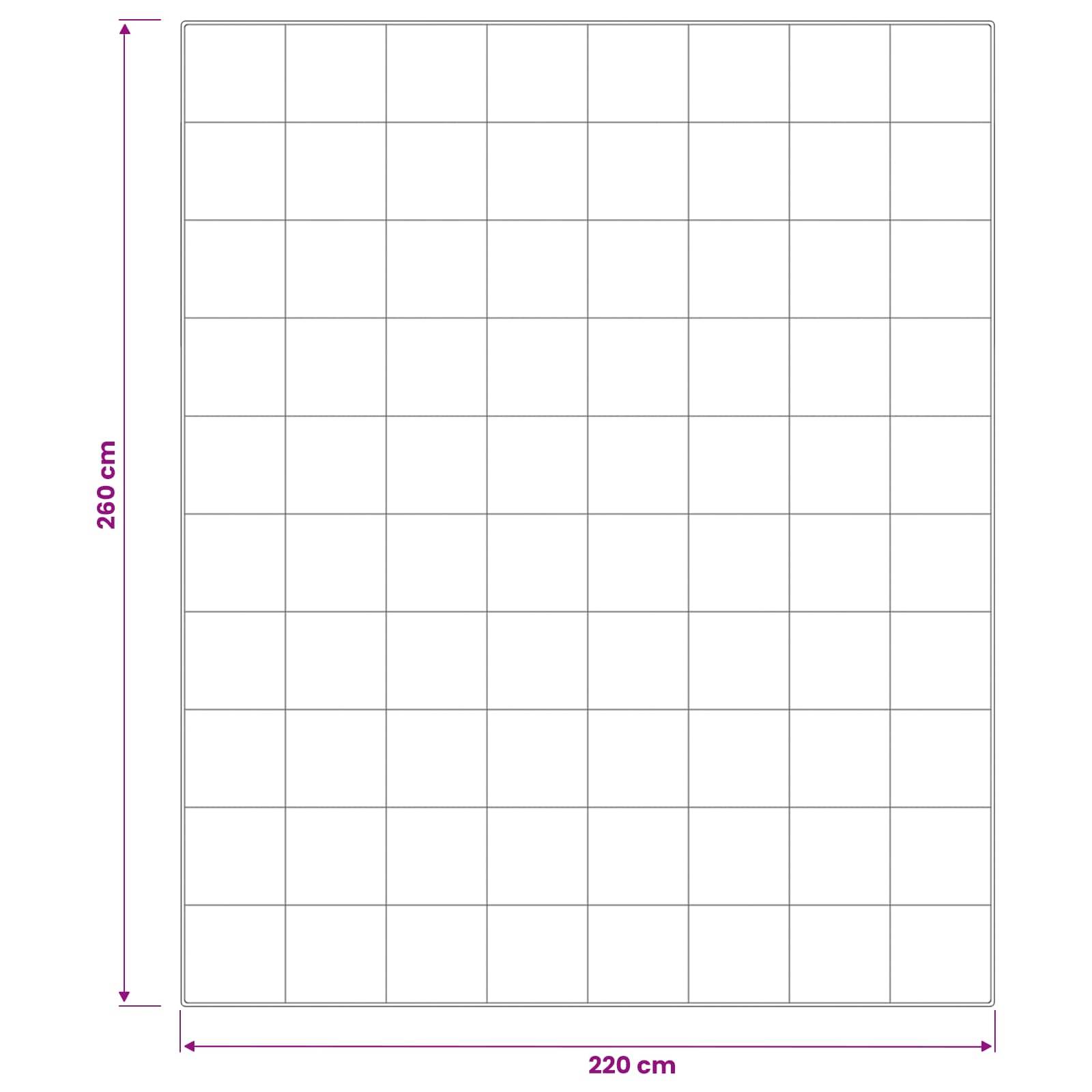 vidaXL Bettdecke und Kissen Set 3 pcs 220x260 cm 4 Jahreszeiten Wolle