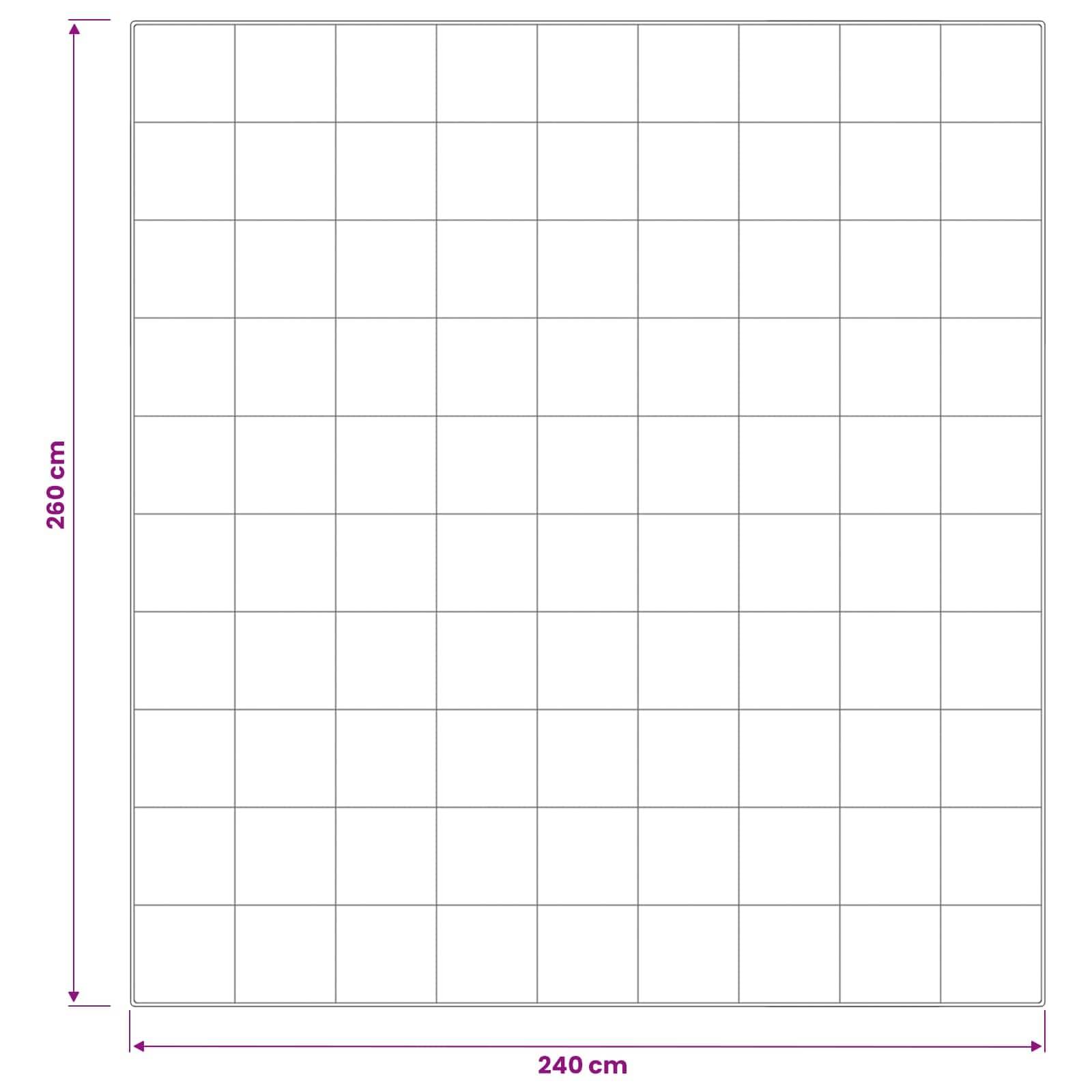 vidaXL Bettdecke und Kissen Set 3 pcs 240x260 cm Sommer 200 GSM Wolle