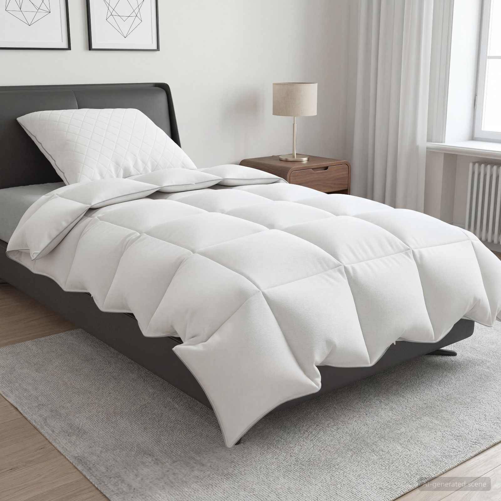 vidaXL Gänsedaunen-Bettdecken-Set 90% FULDA 2 pcs 155 x 200 cm 210 GSM