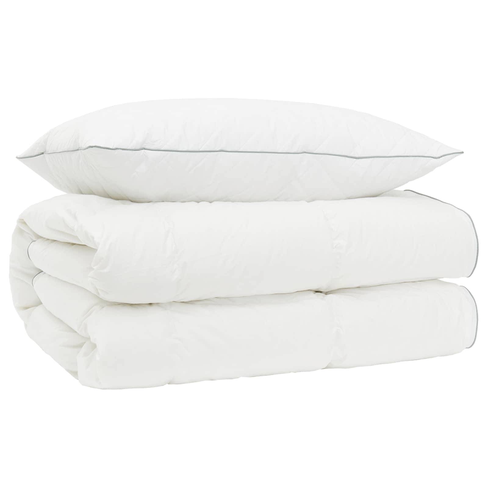 vidaXL Gänsedaunen-Bettdecken-Set 90% FULDA 2 pcs 152 x 203 cm 310 GSM