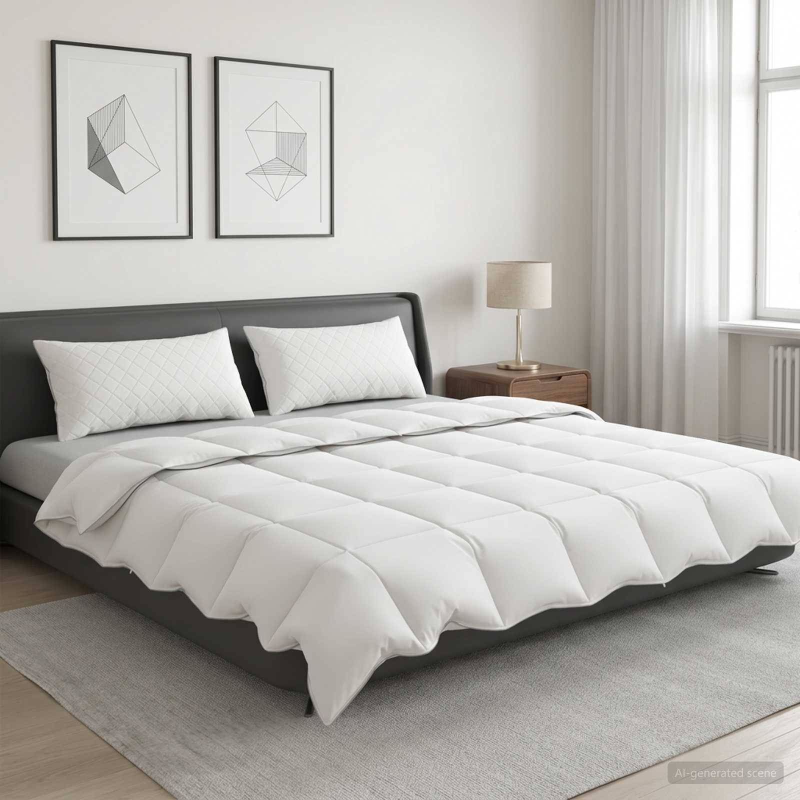 vidaXL Gänsedaunen-Bettdecken-Set 90% FULDA 3 pcs 220 x 260 cm Sommer