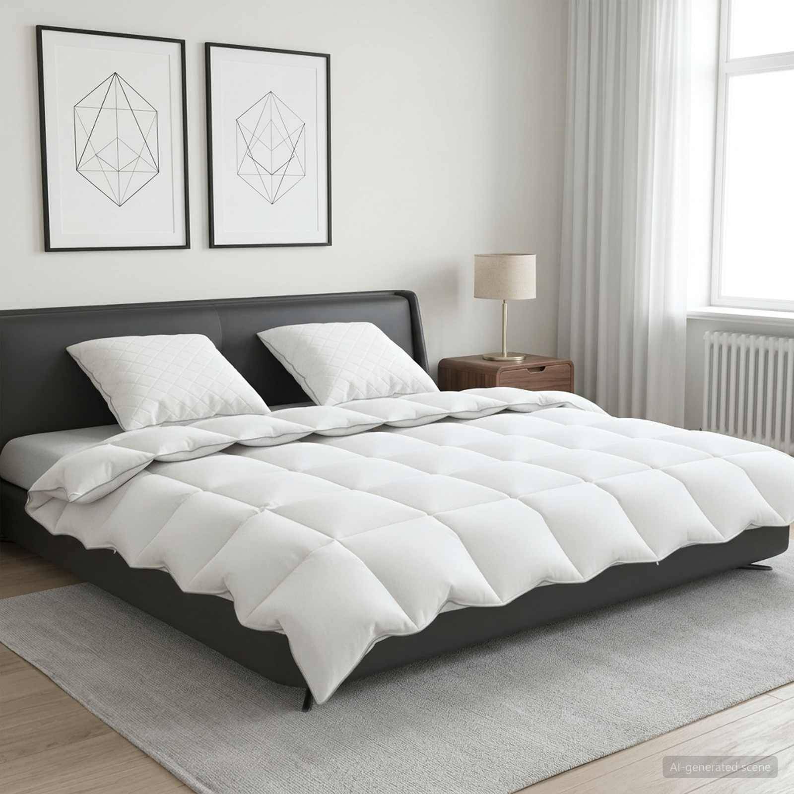 vidaXL Gänsedaunen-Bettdecken-Set 90% FULDA 3 pcs 220 x 240 cm 210 GSM
