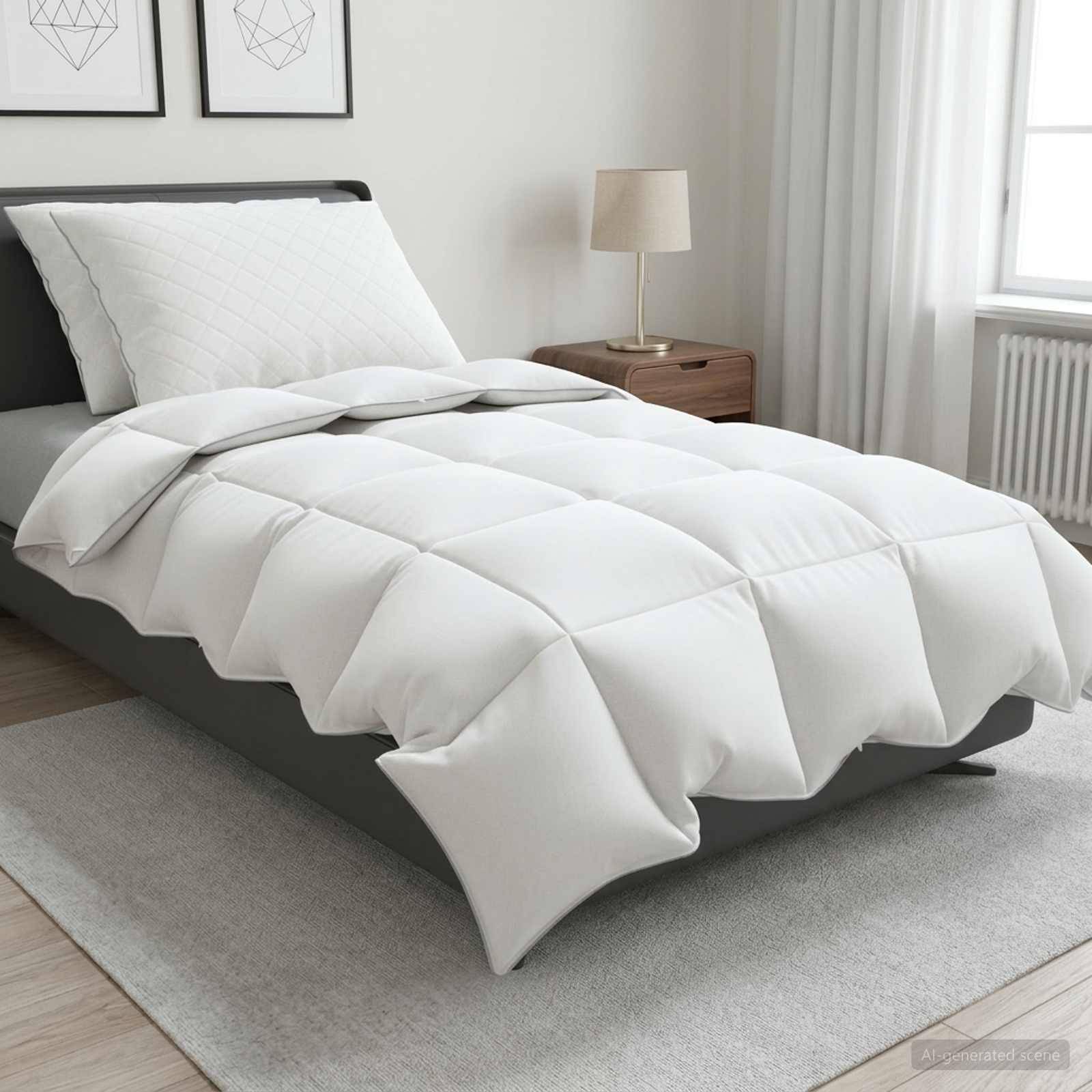 vidaXL Gänsedaunen-Bettdecken-Set 90% FULDA 3 pcs 140 x 220 cm 210 GSM