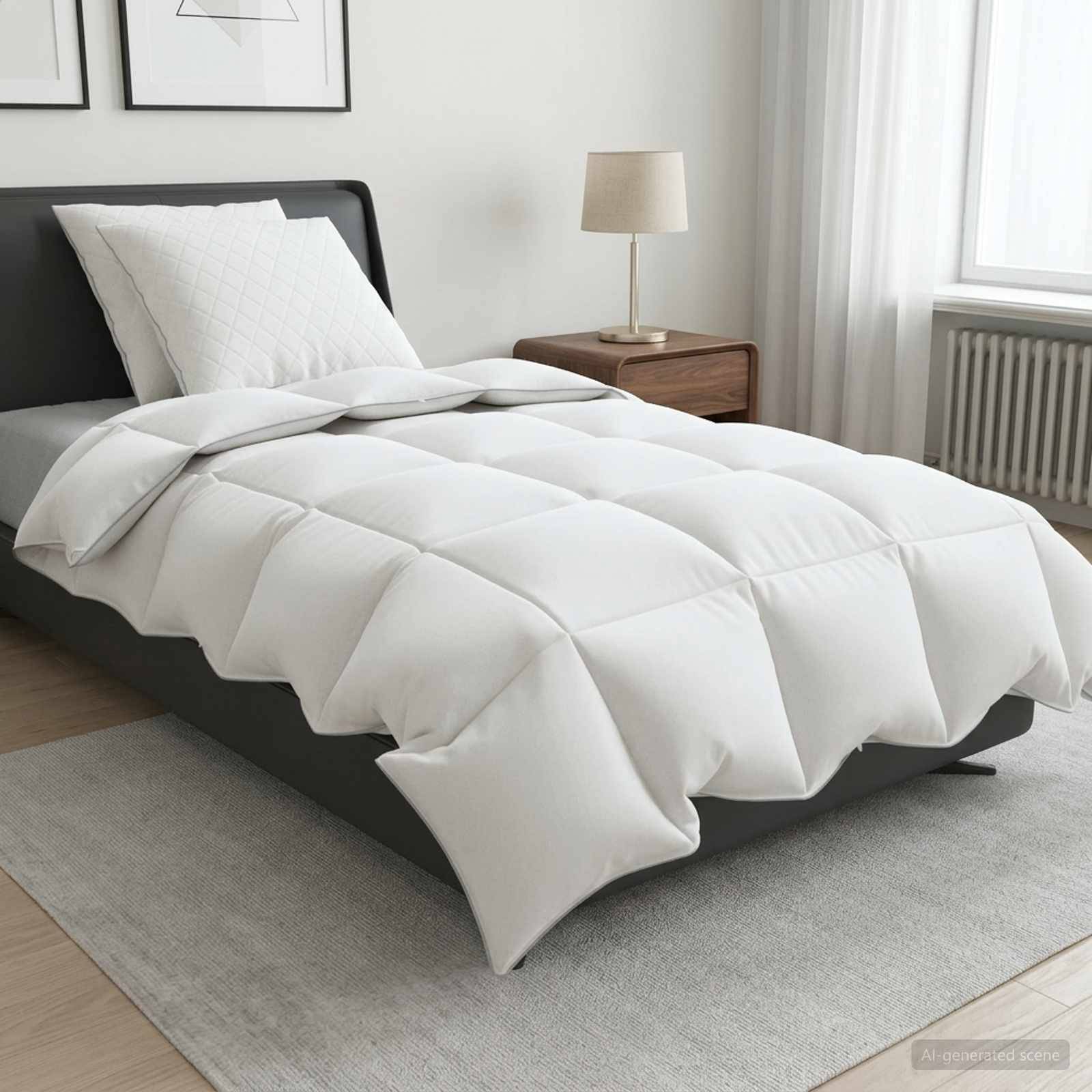 vidaXL Gänsedaunen-Bettdecken-Set 90% FULDA 3 pcs 140 x 220 cm Winter