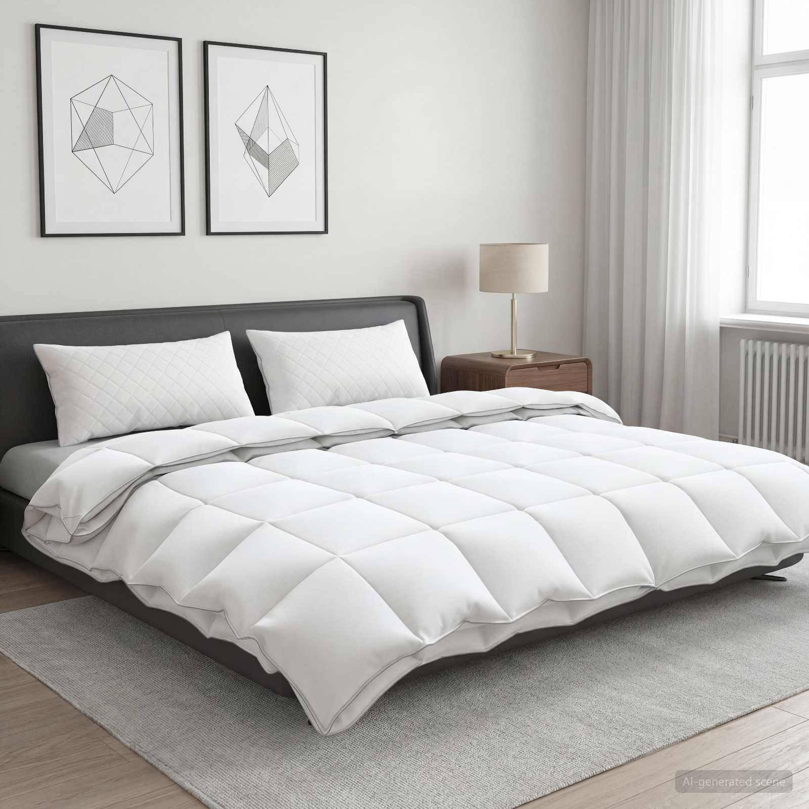 vidaXL Gänsedaunen-Bettdecken-Set 90% FULDA 3 pcs 220 x 260 cm 310 GSM