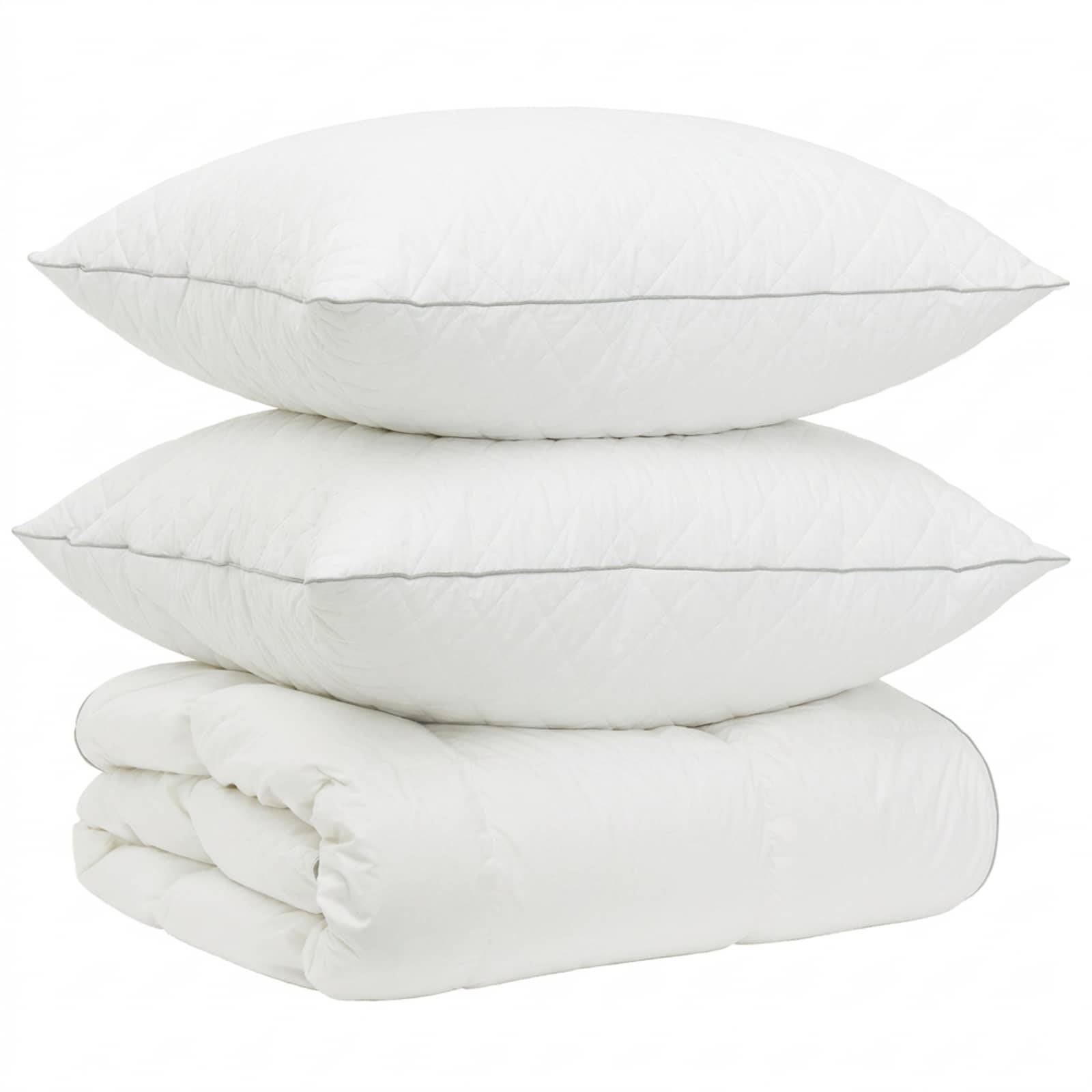 vidaXL Gänsedaunen-Bettdecken-Set 90% FULDA 3 pcs 240 x 260 cm 310 GSM