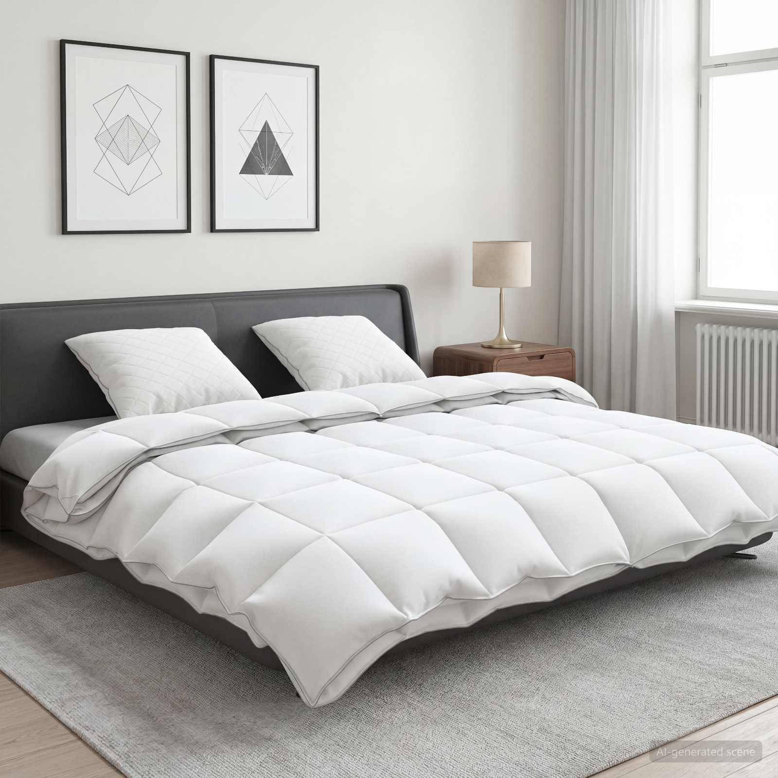 vidaXL Gänsedaunen-Bettdecken-Set 90% FULDA 3 pcs 240 x 260 cm 310 GSM
