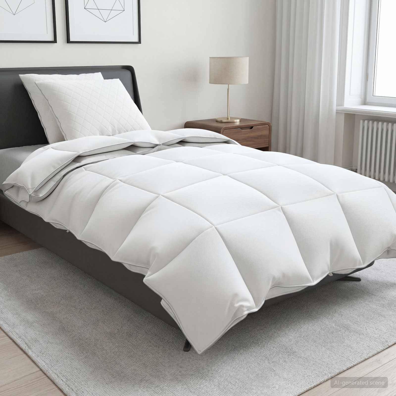 vidaXL Gänsedaunen-Bettdecken-Set 90% FULDA 3 pcs 155 x 220 cm 310 GSM
