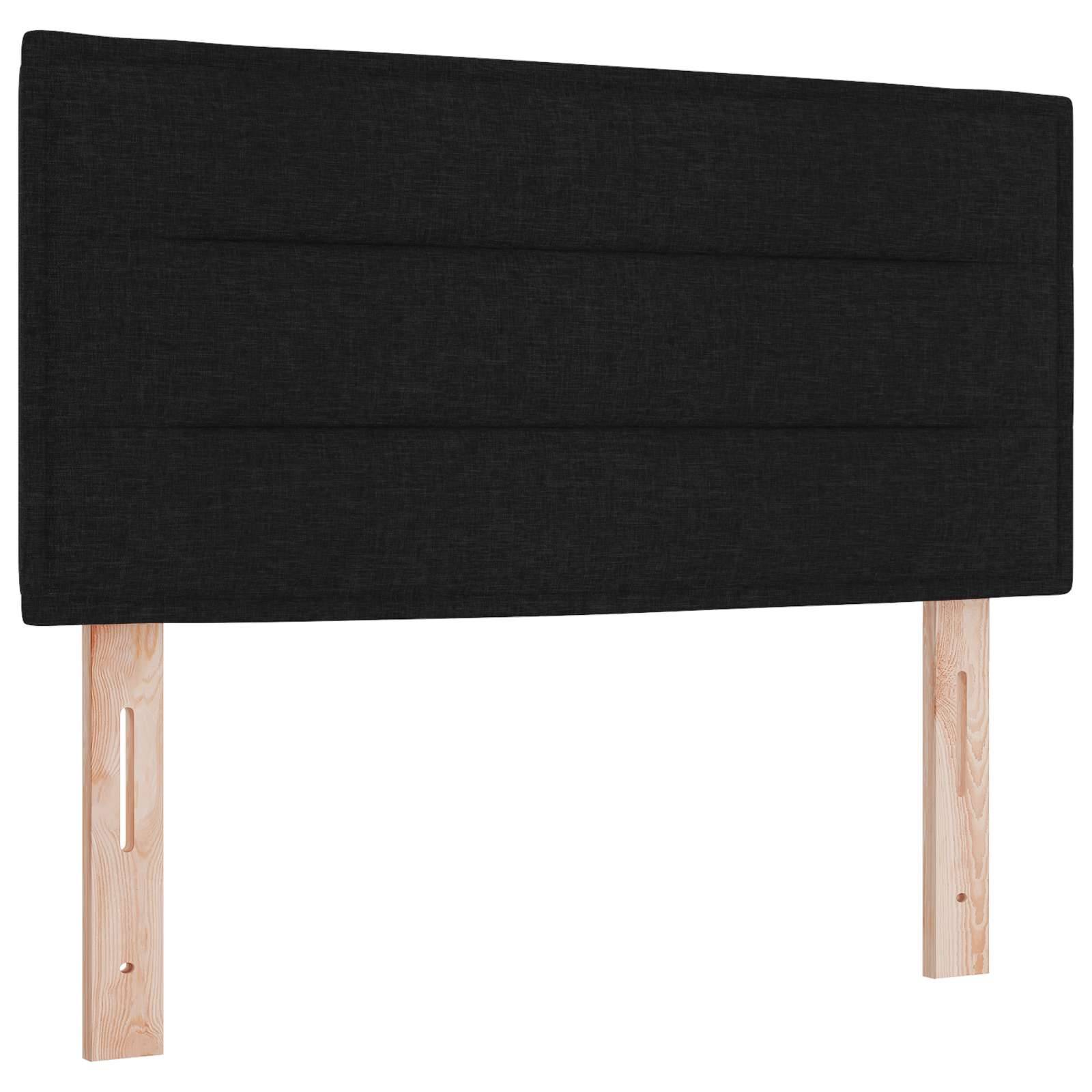 vidaXL Aufbewahrungsbett mit Matratze Schwarz 120 x 200 cm Samt