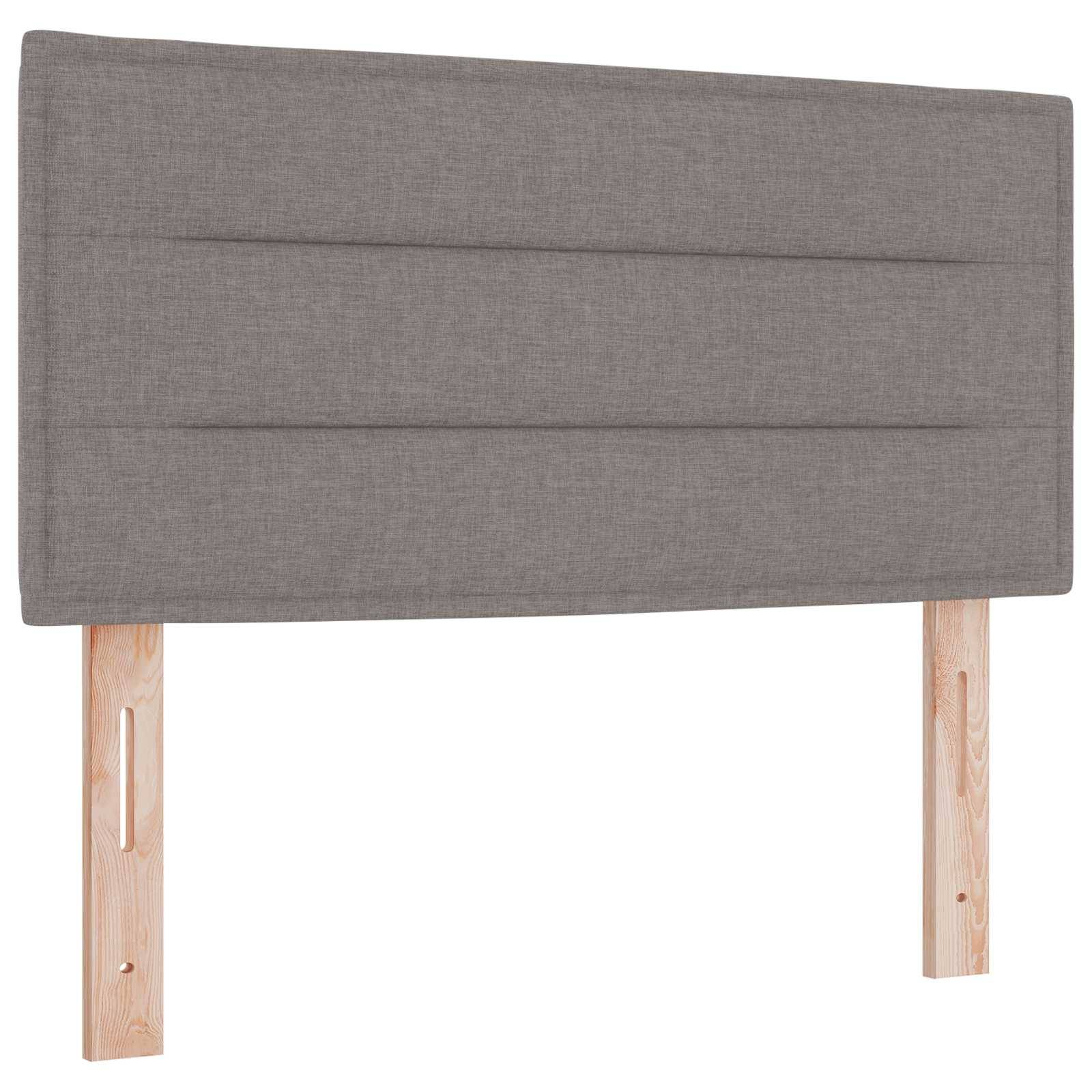 vidaXL Ottoman-Bett mit Matratze und LED Taupe 80 x 200 cm Stoff