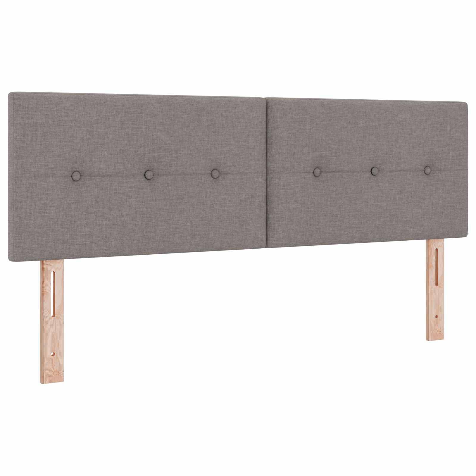 vidaXL Aufbewahrungsbett mit Matratze Taupe 160 x 200 cm Samt