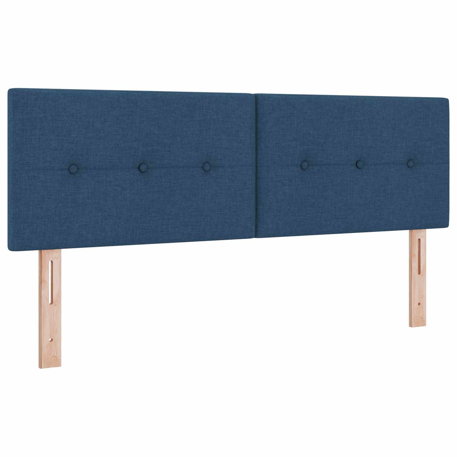 vidaXL Aufbewahrungsbett mit Matratze Blau 160 x 200 cm Samt