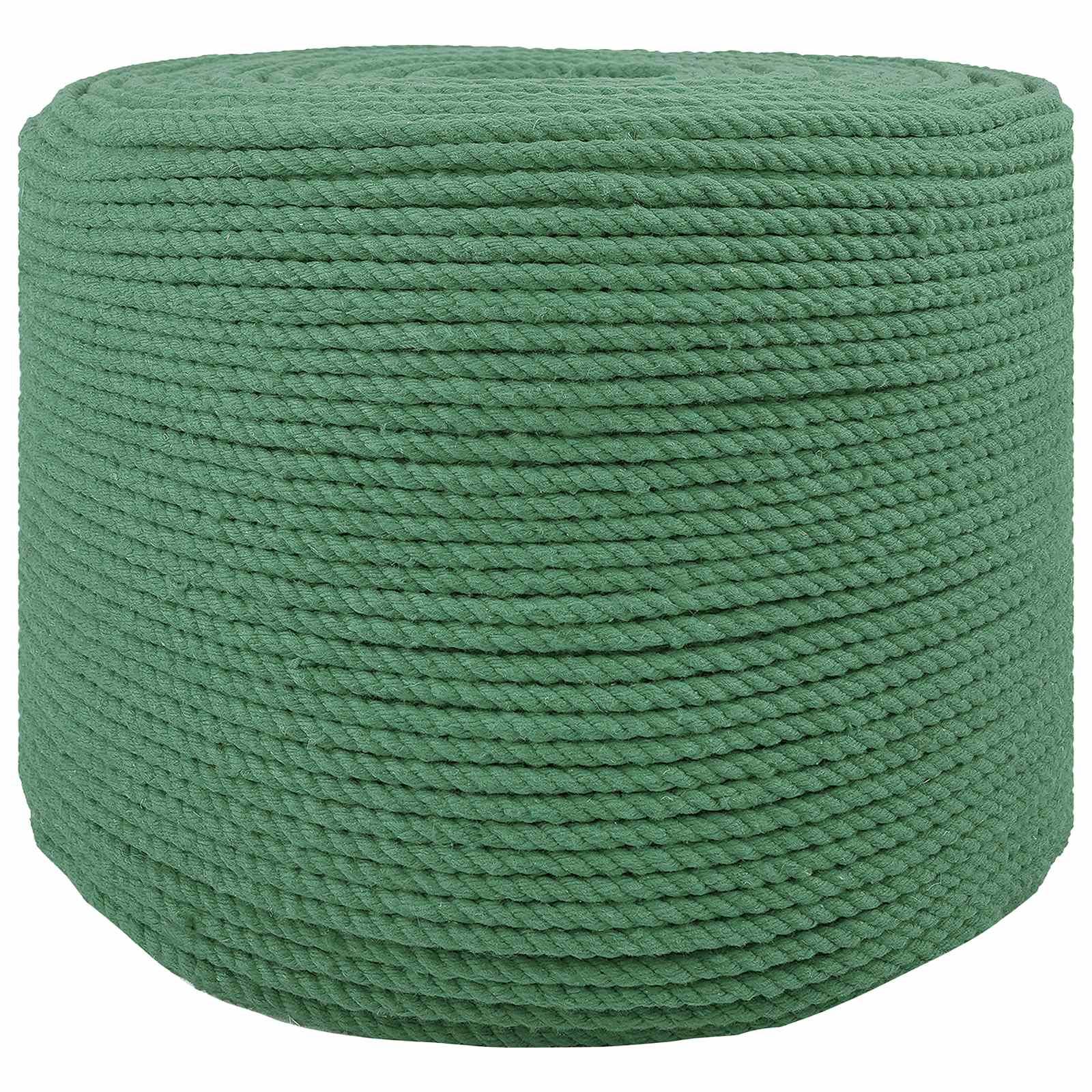 vidaXL Seil Grün 0,6 x 0,6 x 2500 cm Baumwolle