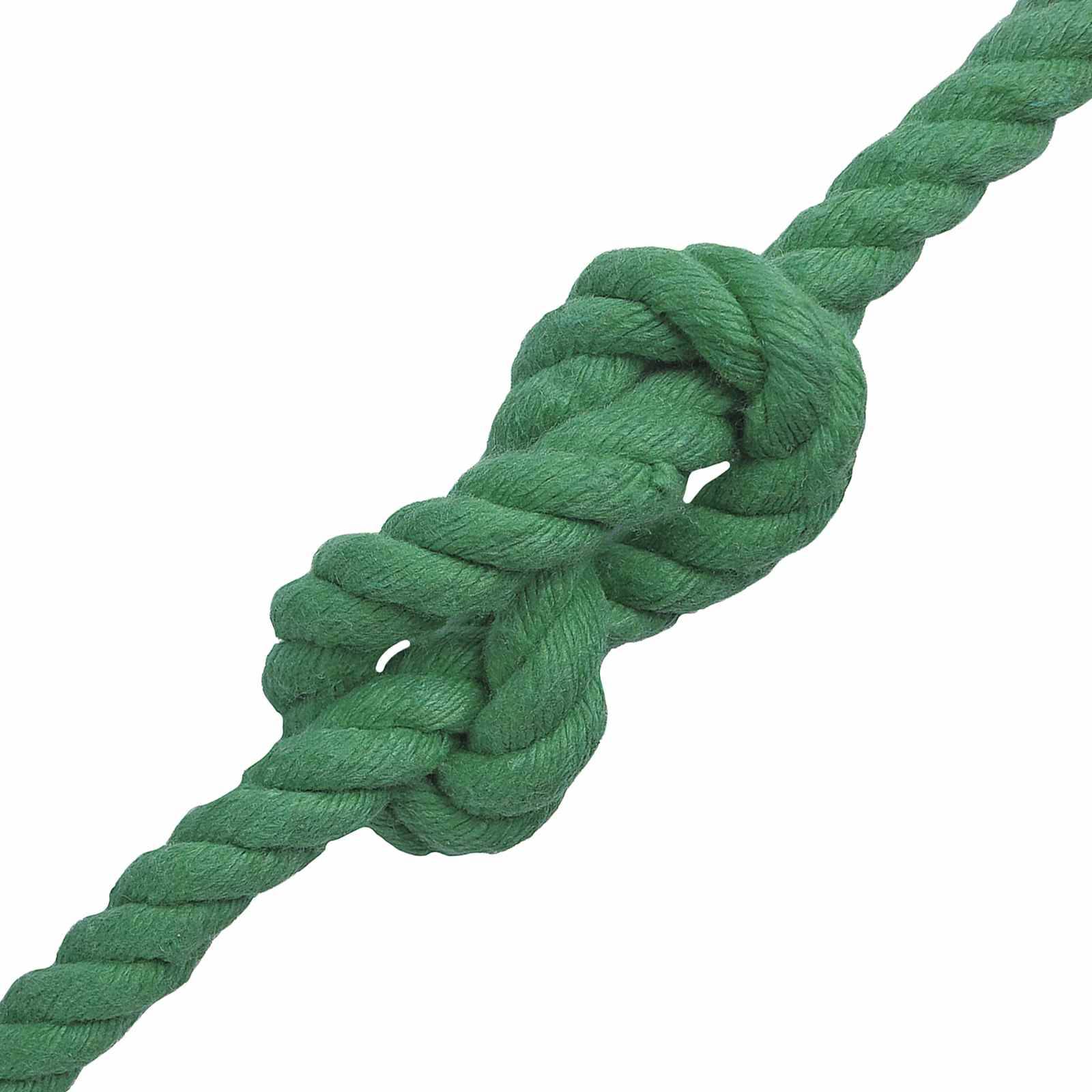 vidaXL Seil Grün 1,2 x 1,2 x 2500 cm Baumwolle