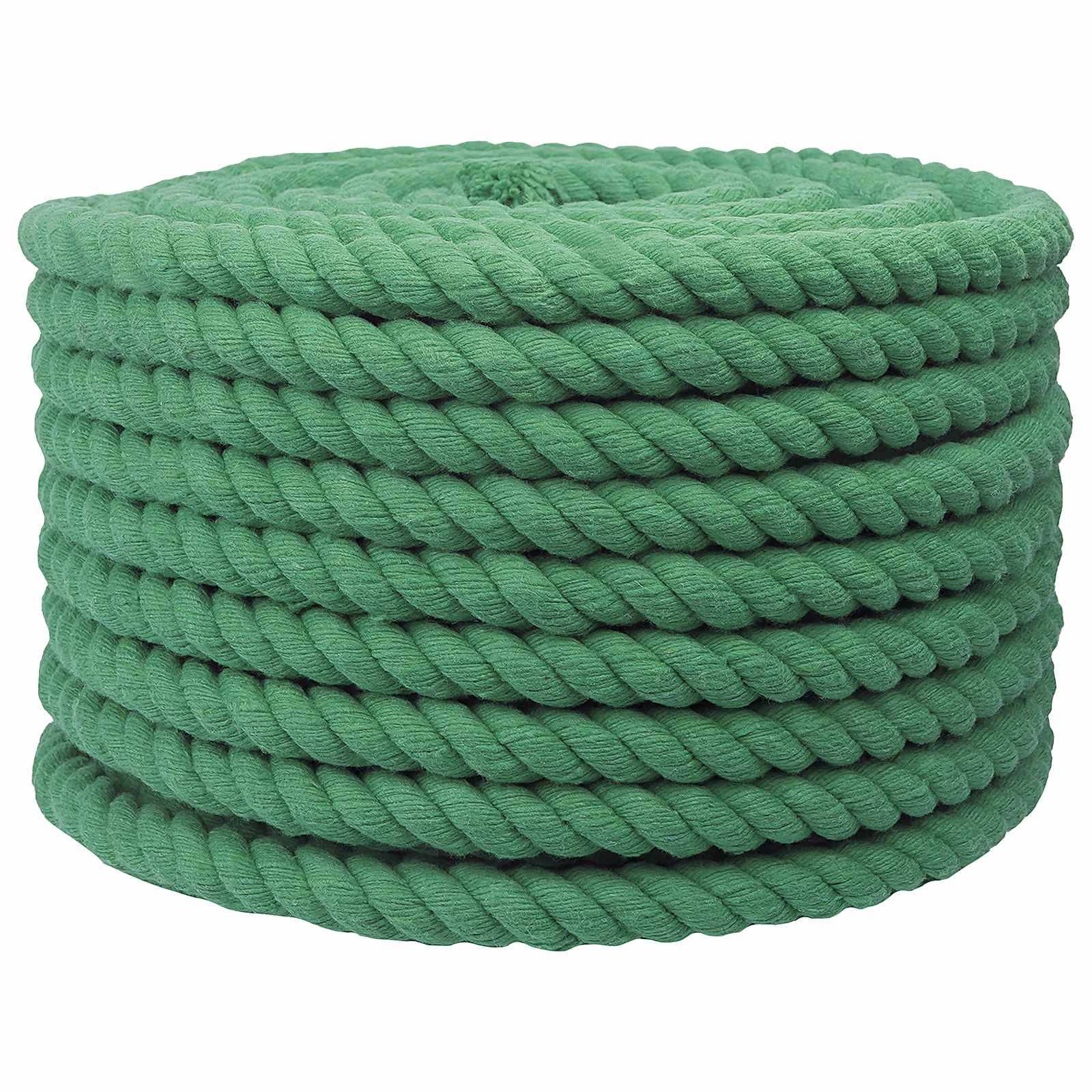 vidaXL Seil Grün 1,6 x 1,6 x 5000 cm Baumwolle