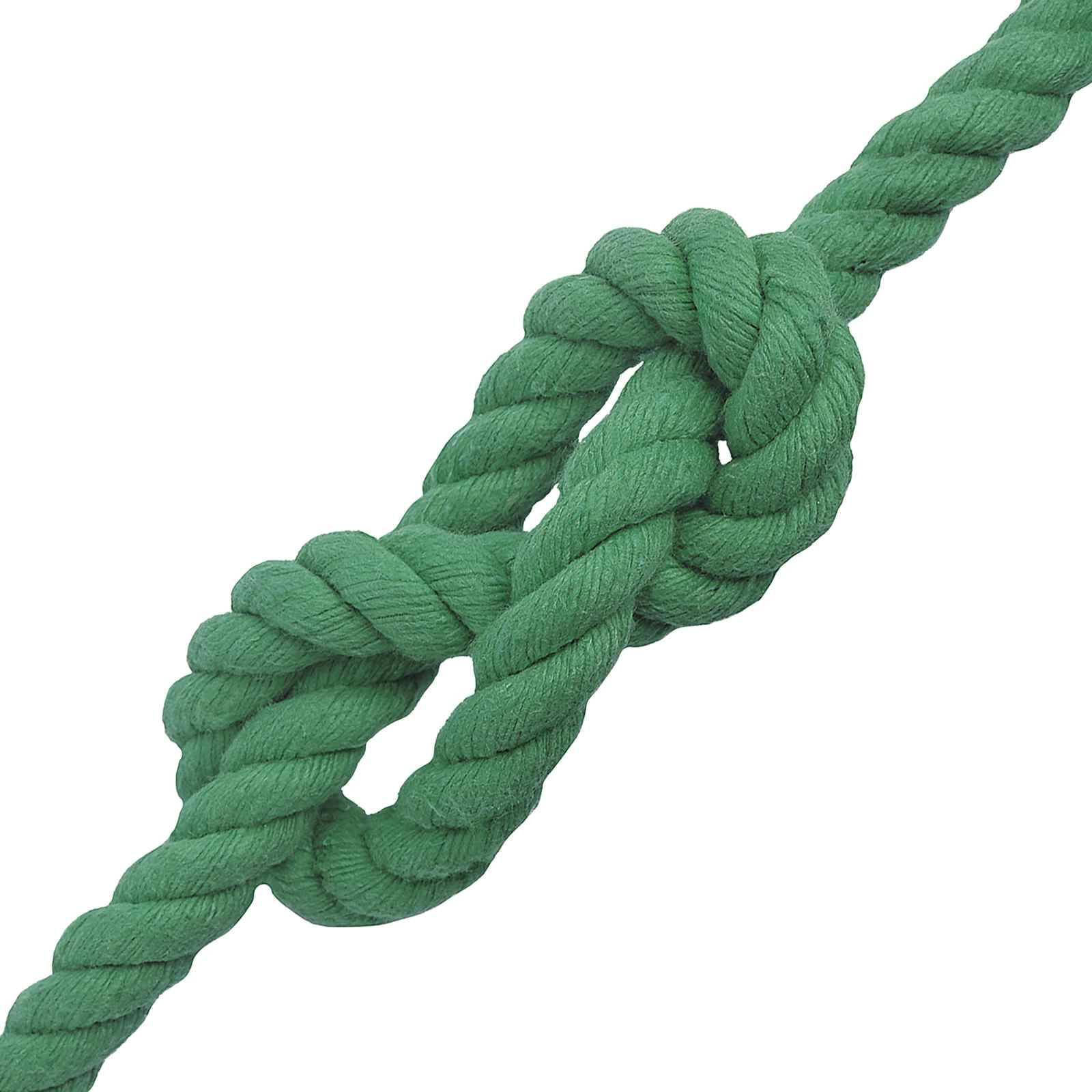 vidaXL Seil Grün 1,6 x 1,6 x 5000 cm Baumwolle