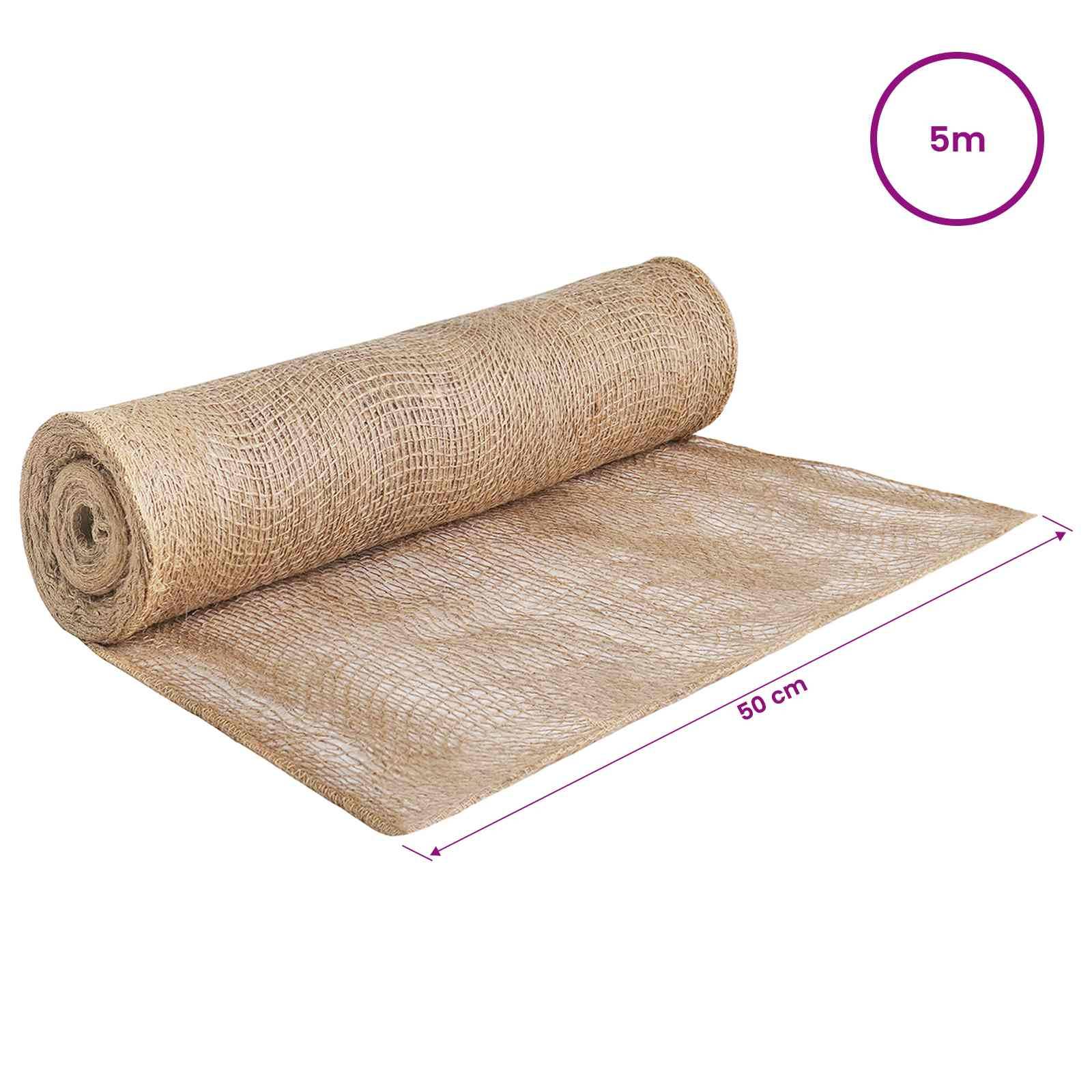vidaXL Juterolle Natur 50 x 500 cm
