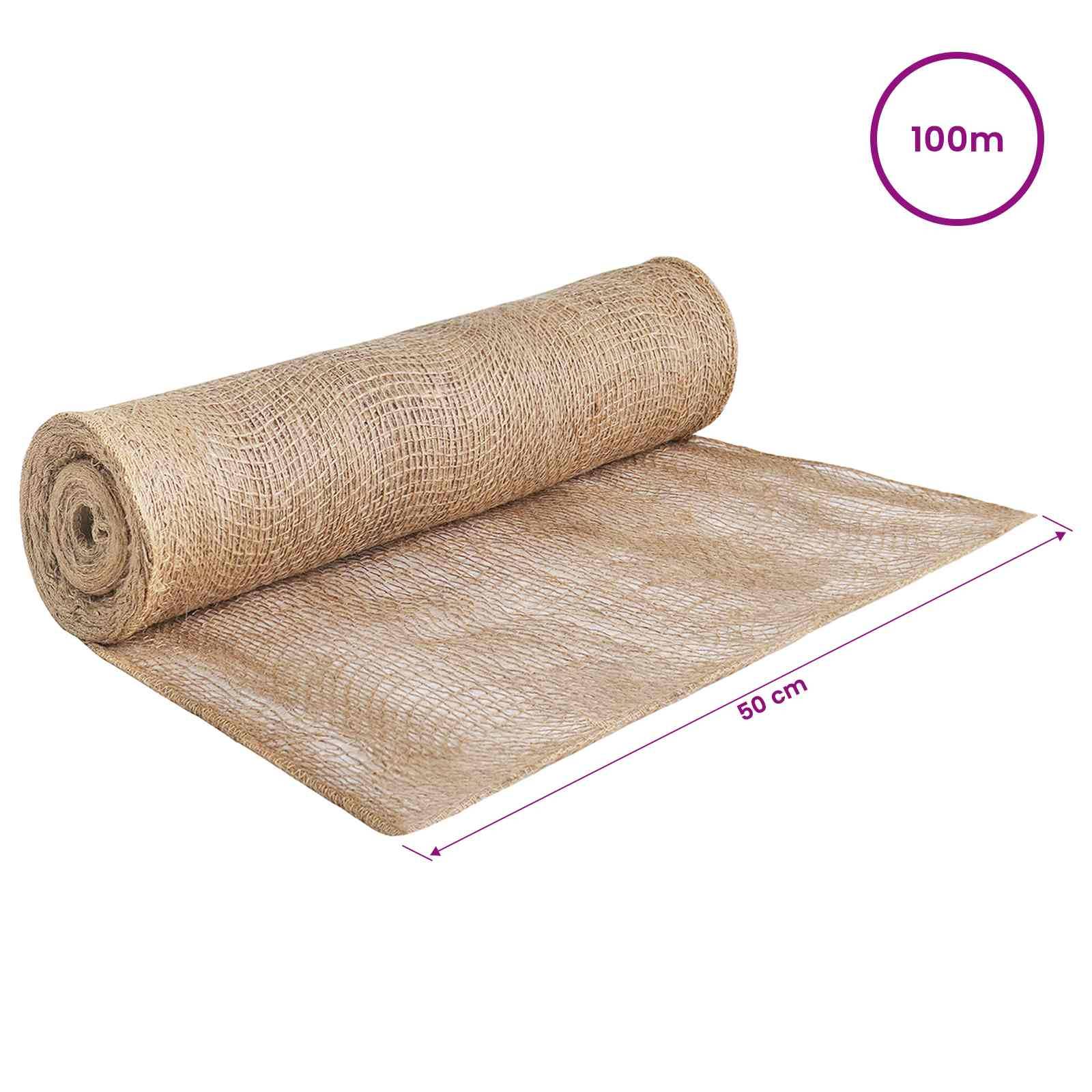 vidaXL Juterolle Natur 50 x 10000 cm