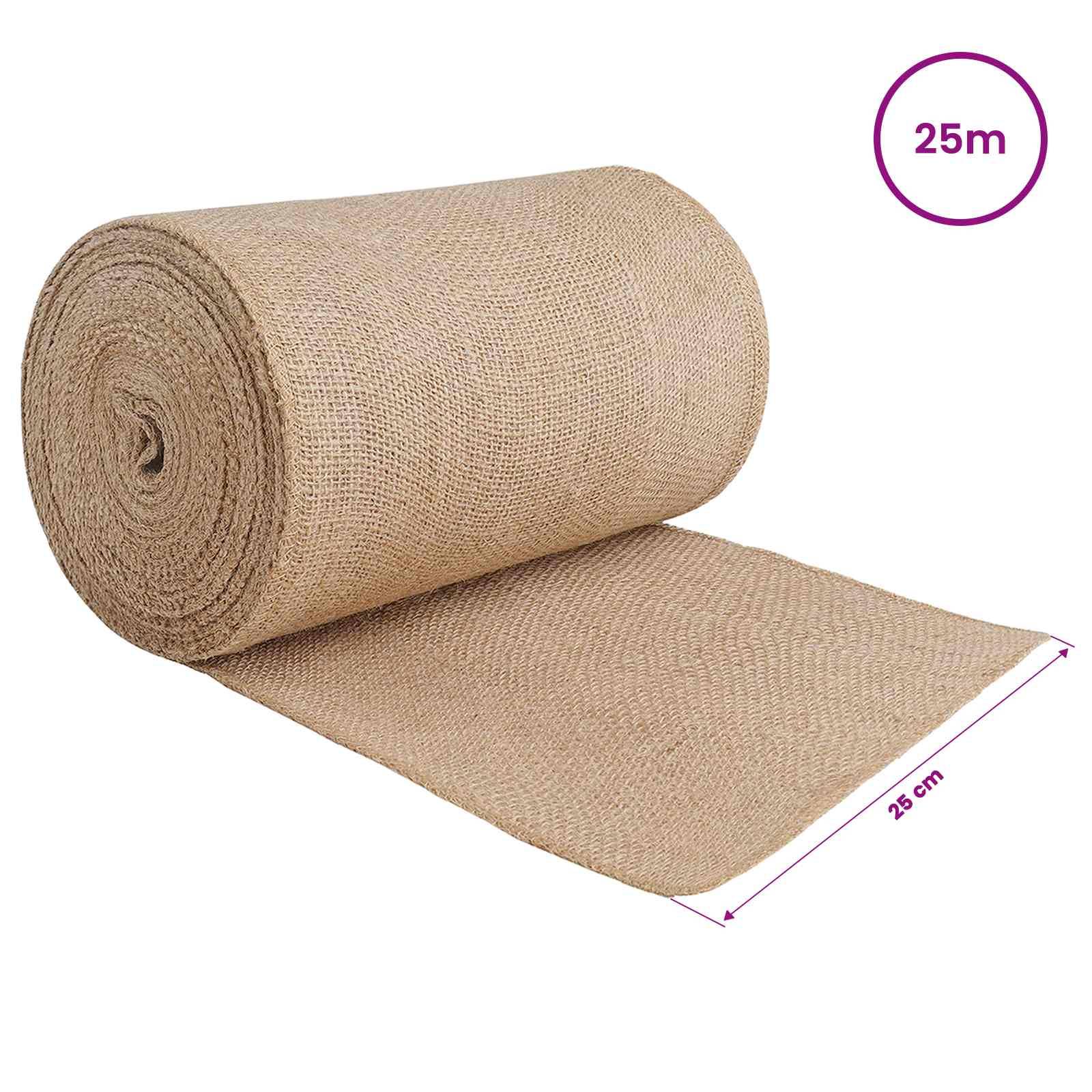vidaXL Juterolle Natur 25 x 2500 cm