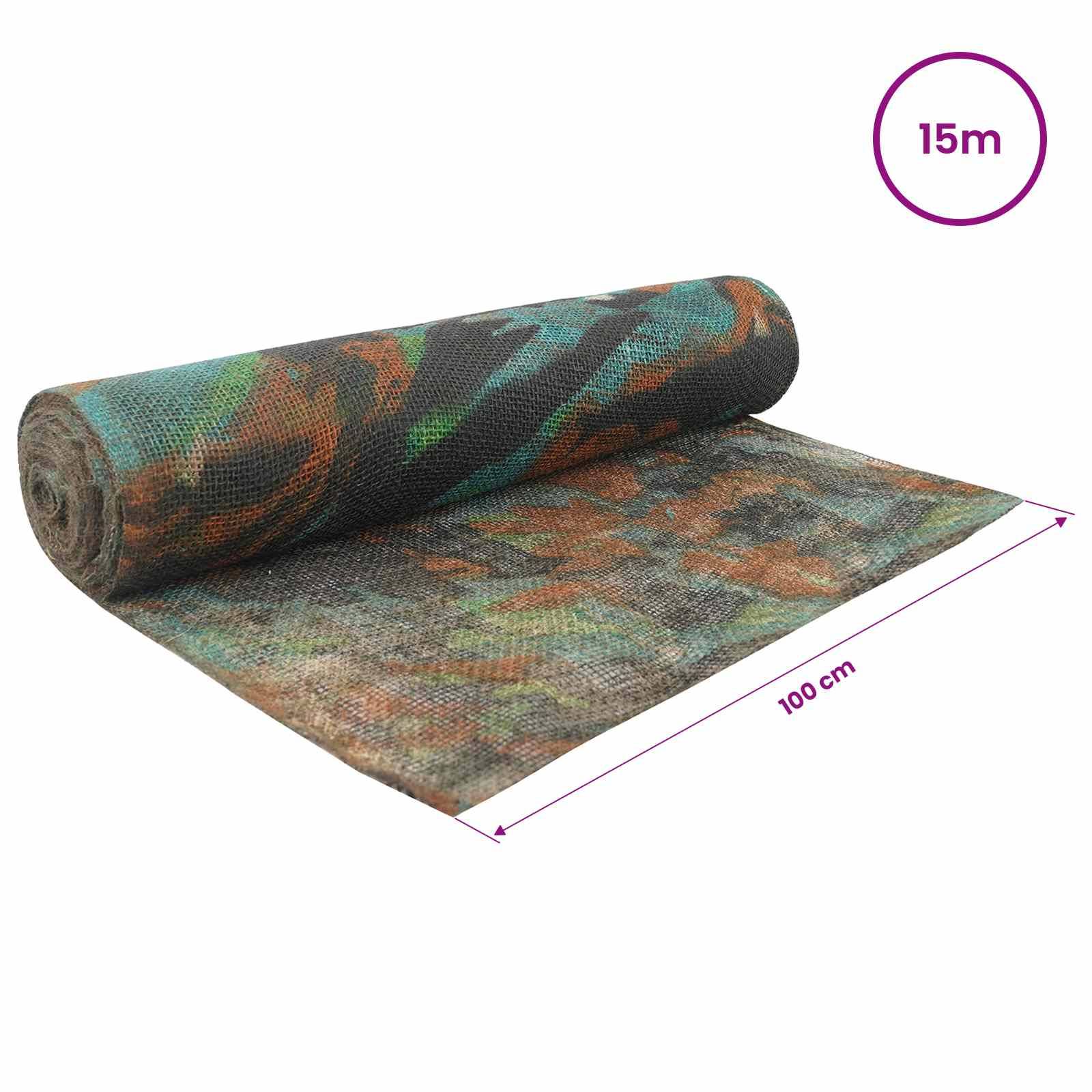 vidaXL Juterolle Tarnung 100 x 1500 cm