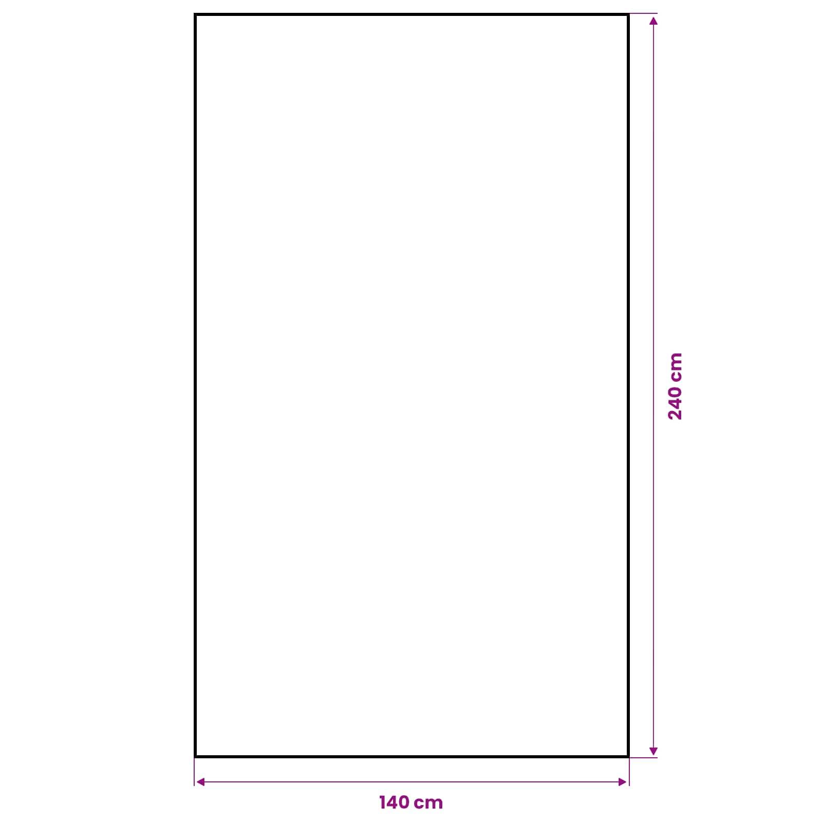 vidaXL Jute-Tischdecke Natur 140 x 240 cm 100% Tossa-Jute