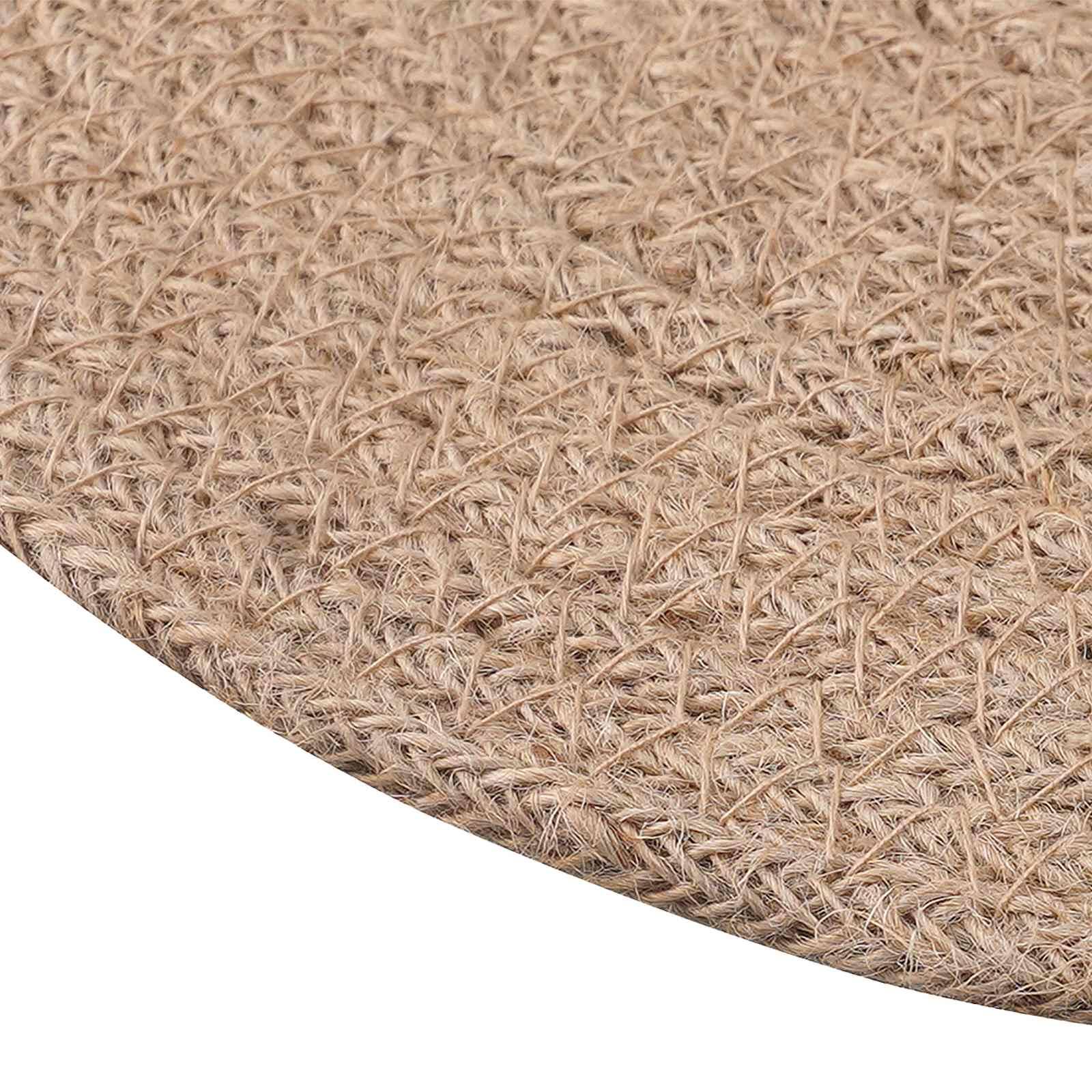 vidaXL Jute-Untersetzer 4 pcs Natur Ø 30 cm 100% Tossa-Jute