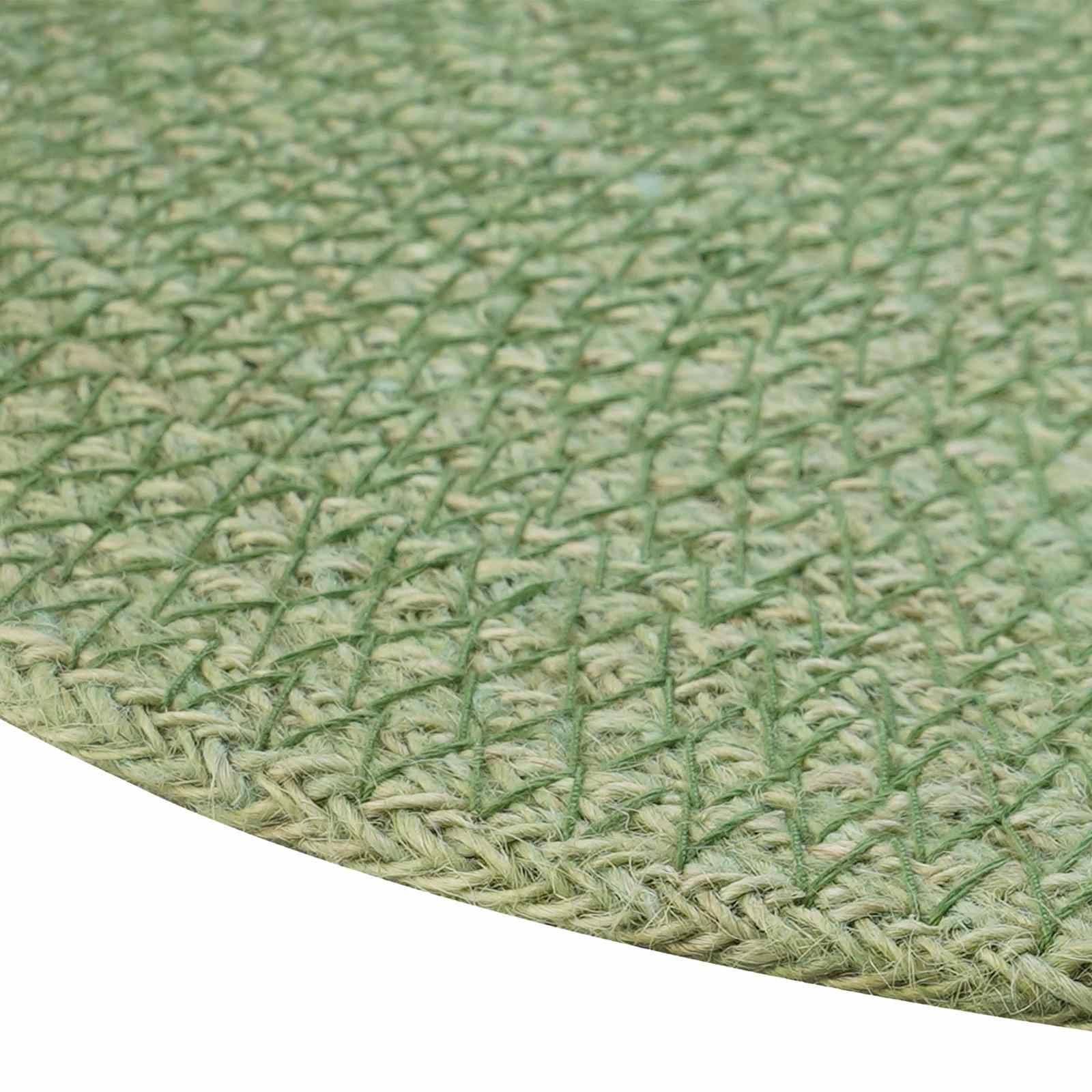 vidaXL Jute-Untersetzer 4 pcs Olivgrün Ø 30 cm 100% Tossa-Jute