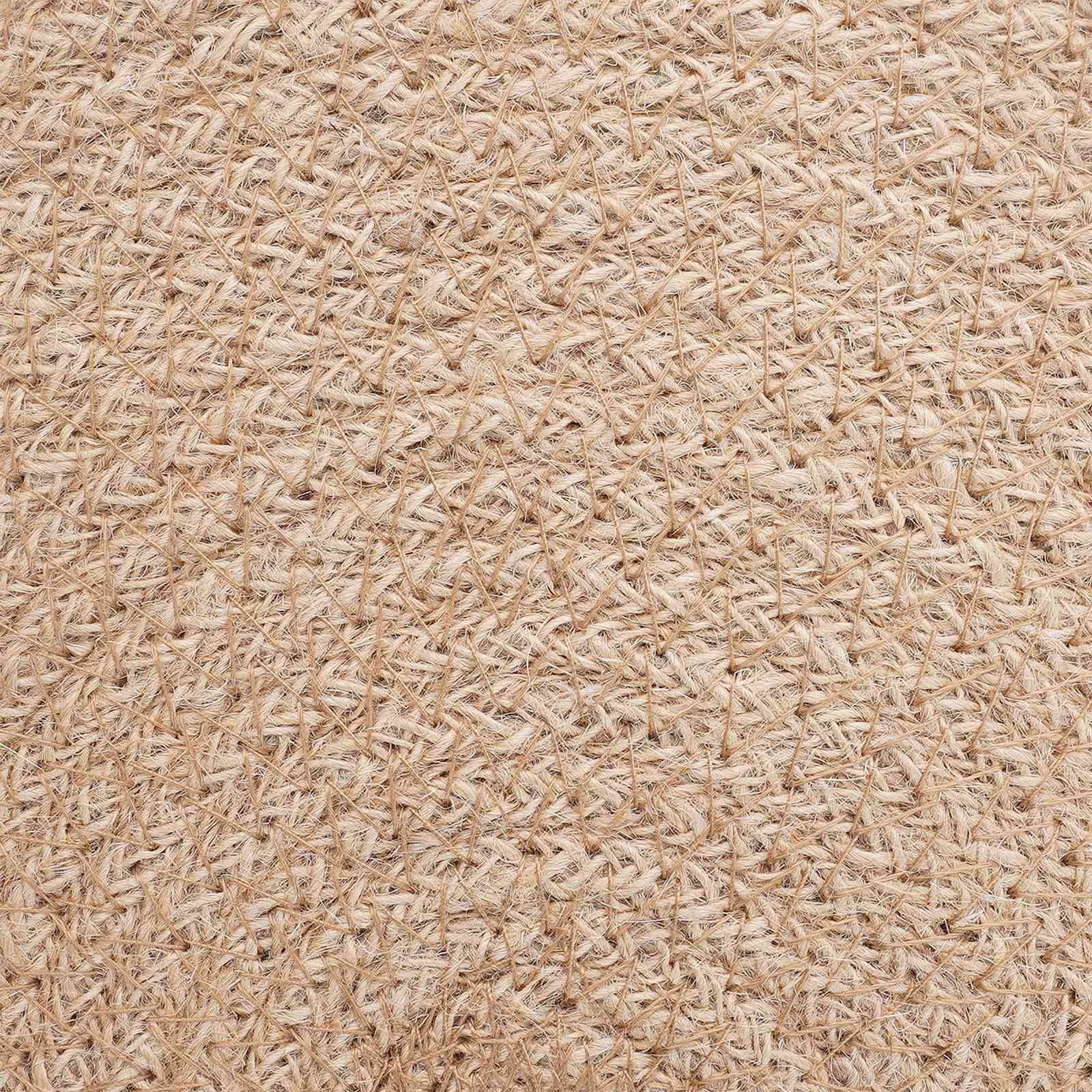 vidaXL Jute Platzsets 4 pcs Natürlich und Schwarz Ø 30 cm