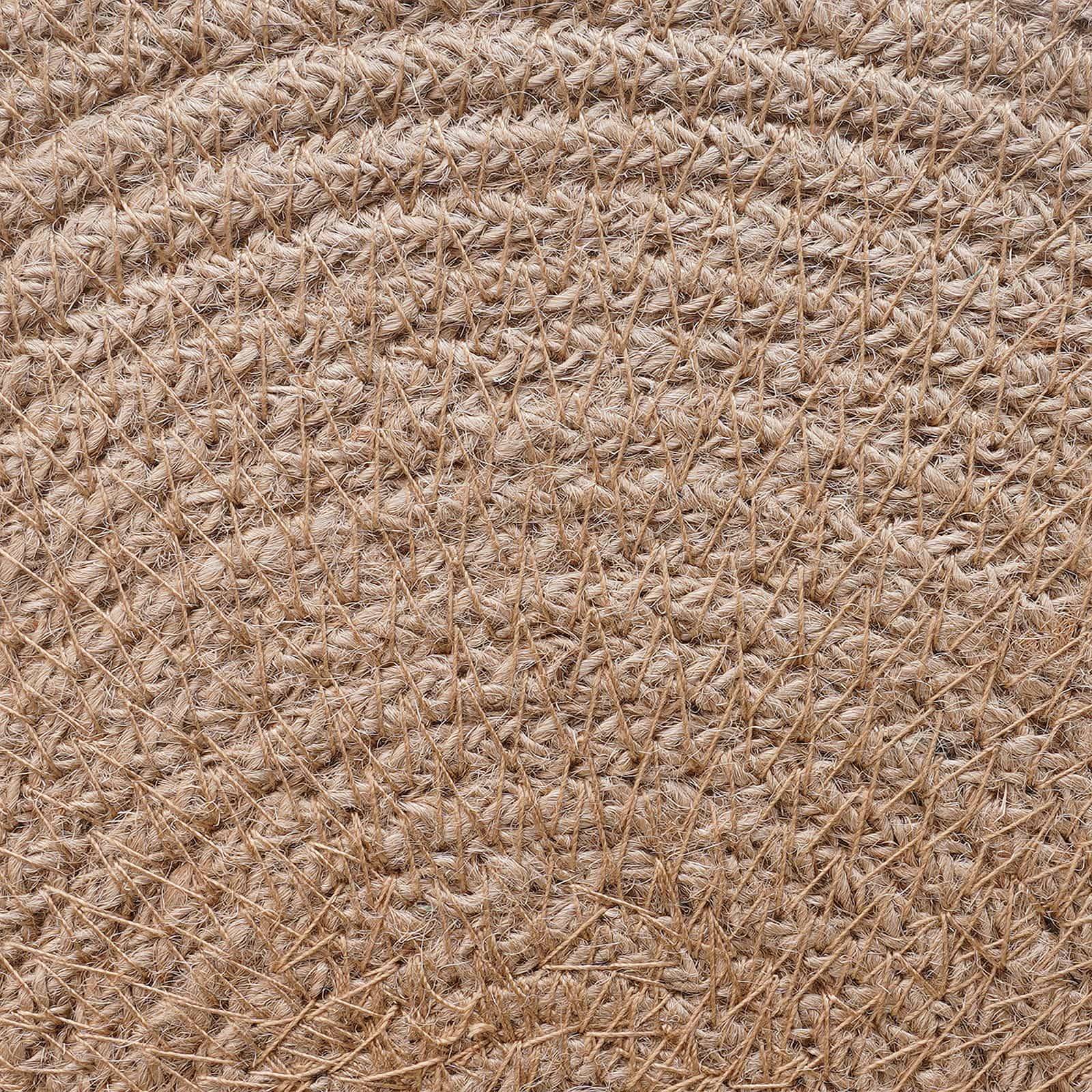 vidaXL Jute Platzsets 4 pcs Natürlich und Weiß Ø 30 cm 100% Tossa Jute