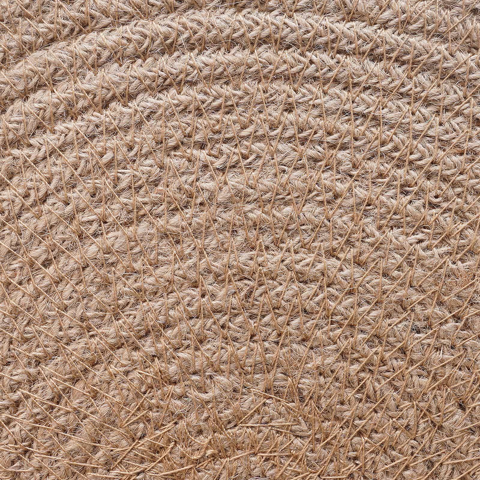 vidaXL Jute Platzsets 12 pcs Natürlich und Weiß Ø 30 cm